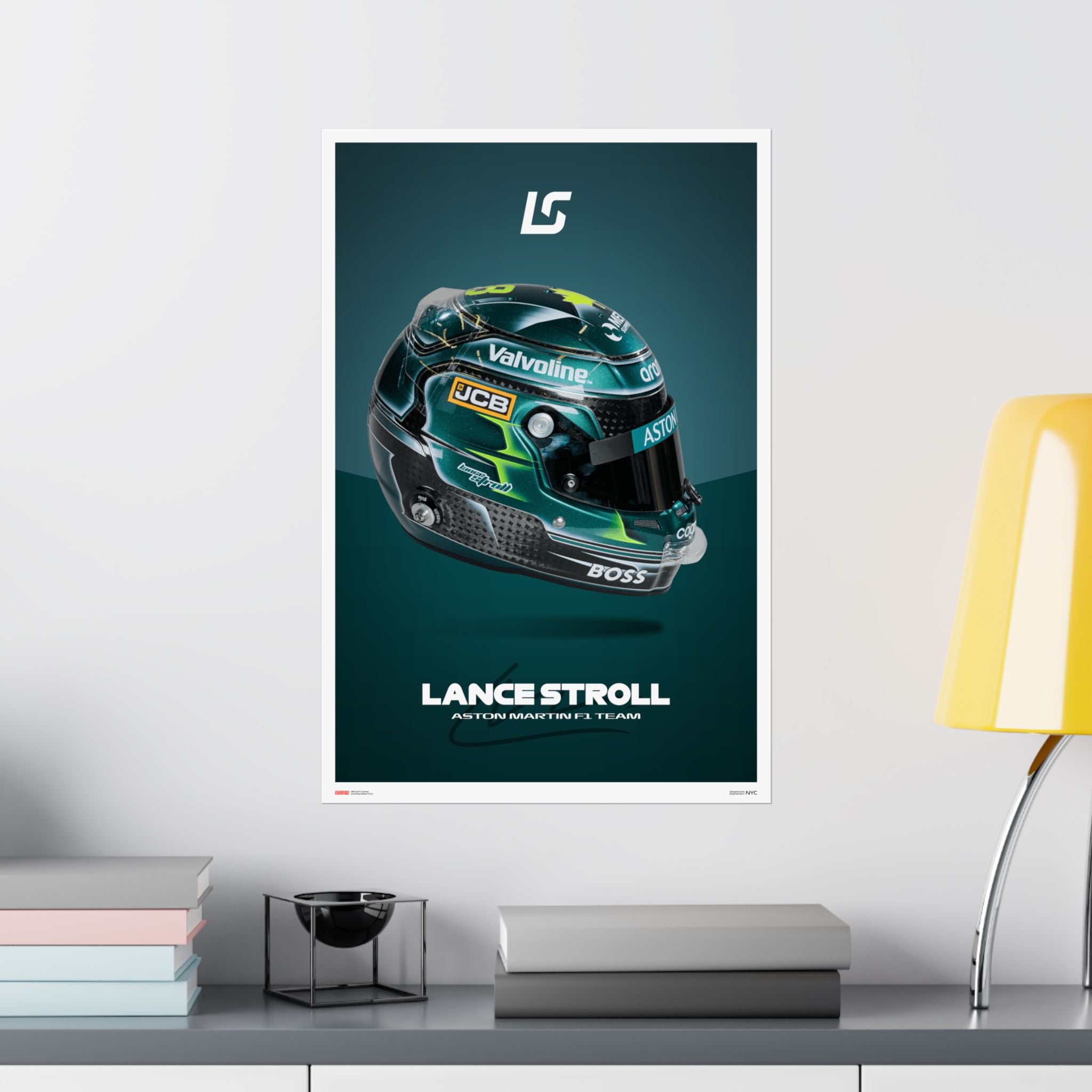 Lance Stroll Signature Poster