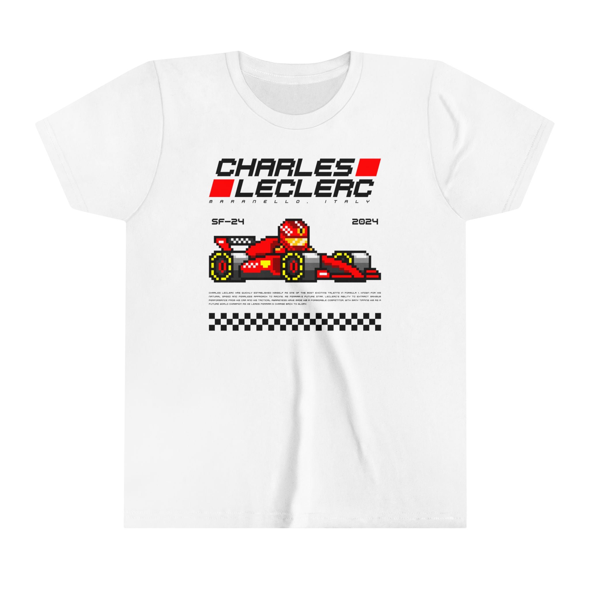 Charles Leclerc 8-bit Team Youth T-shirt