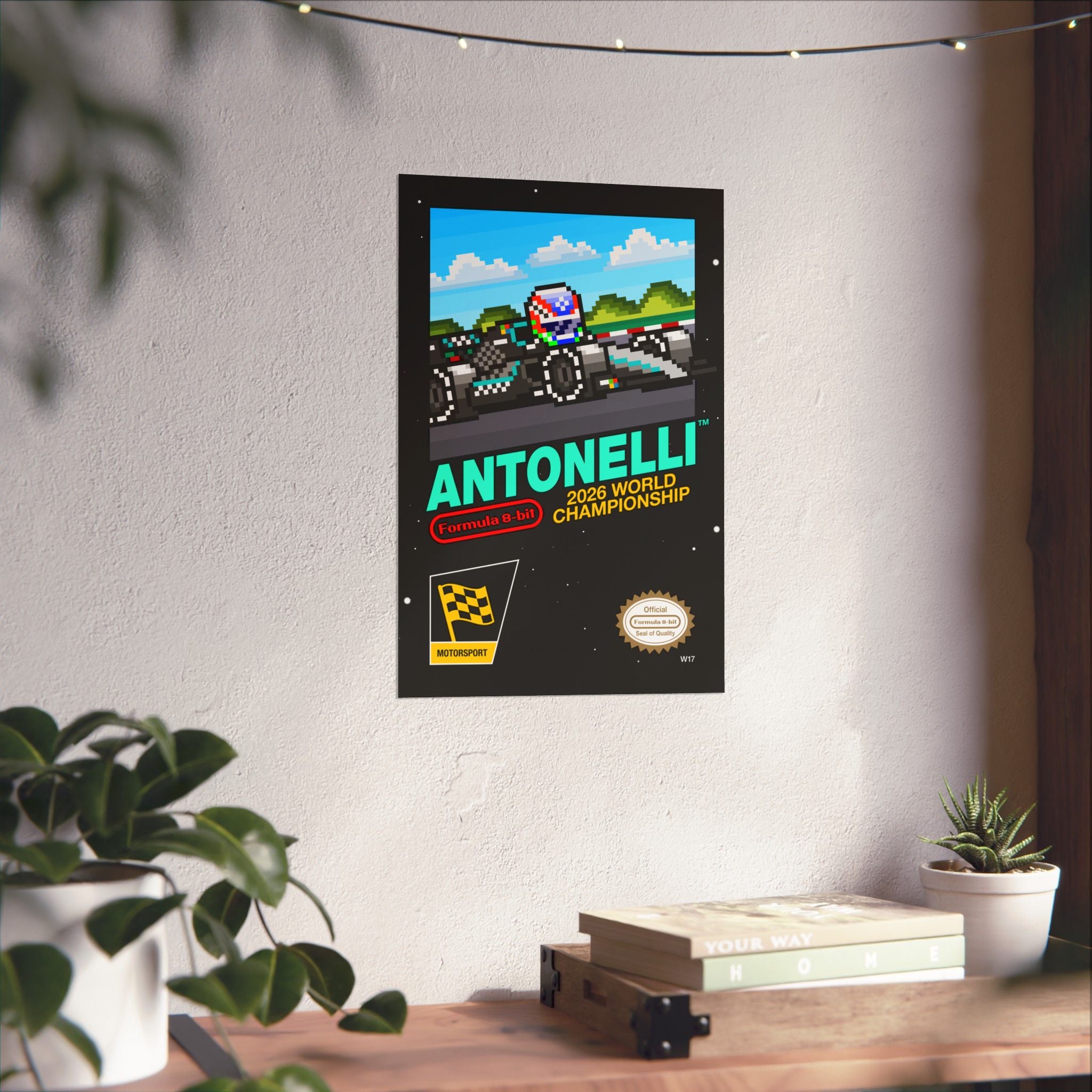 Antonelli 8-bit Game Poster