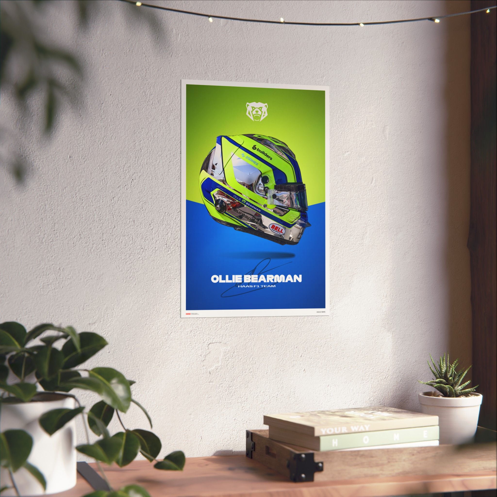 Ollie Bearman Signature Poster