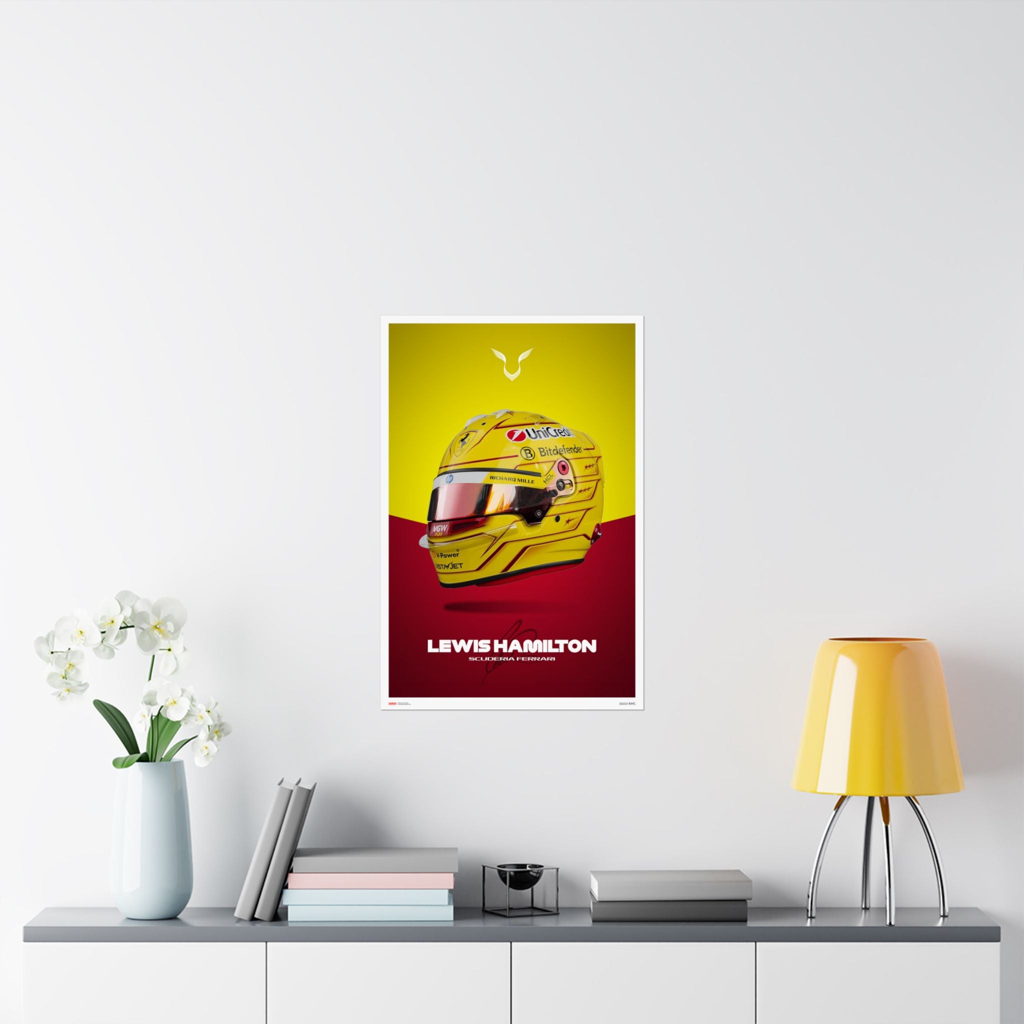 Lewis Hamilton Signature Poster