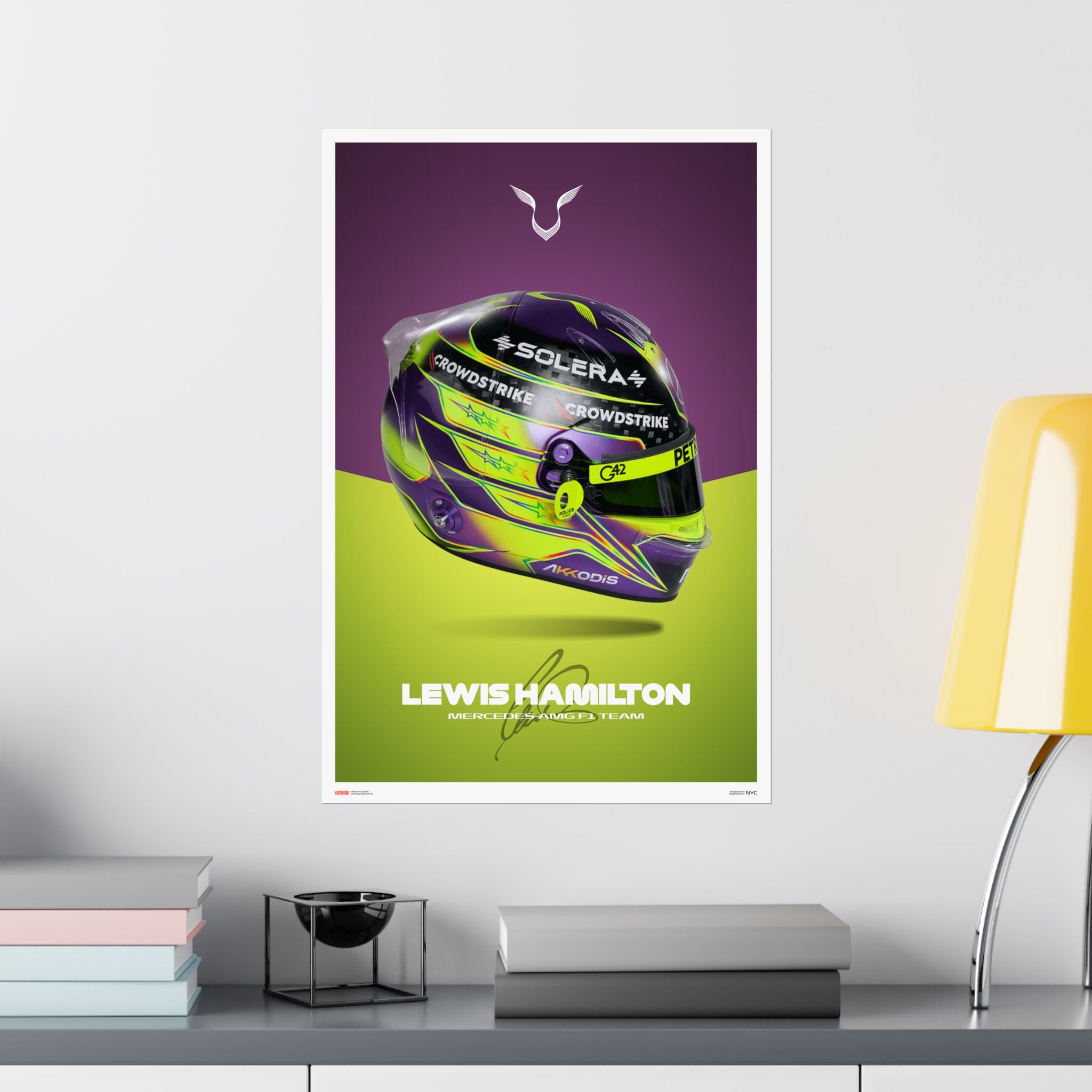 Lewis Hamilton Signature Poster