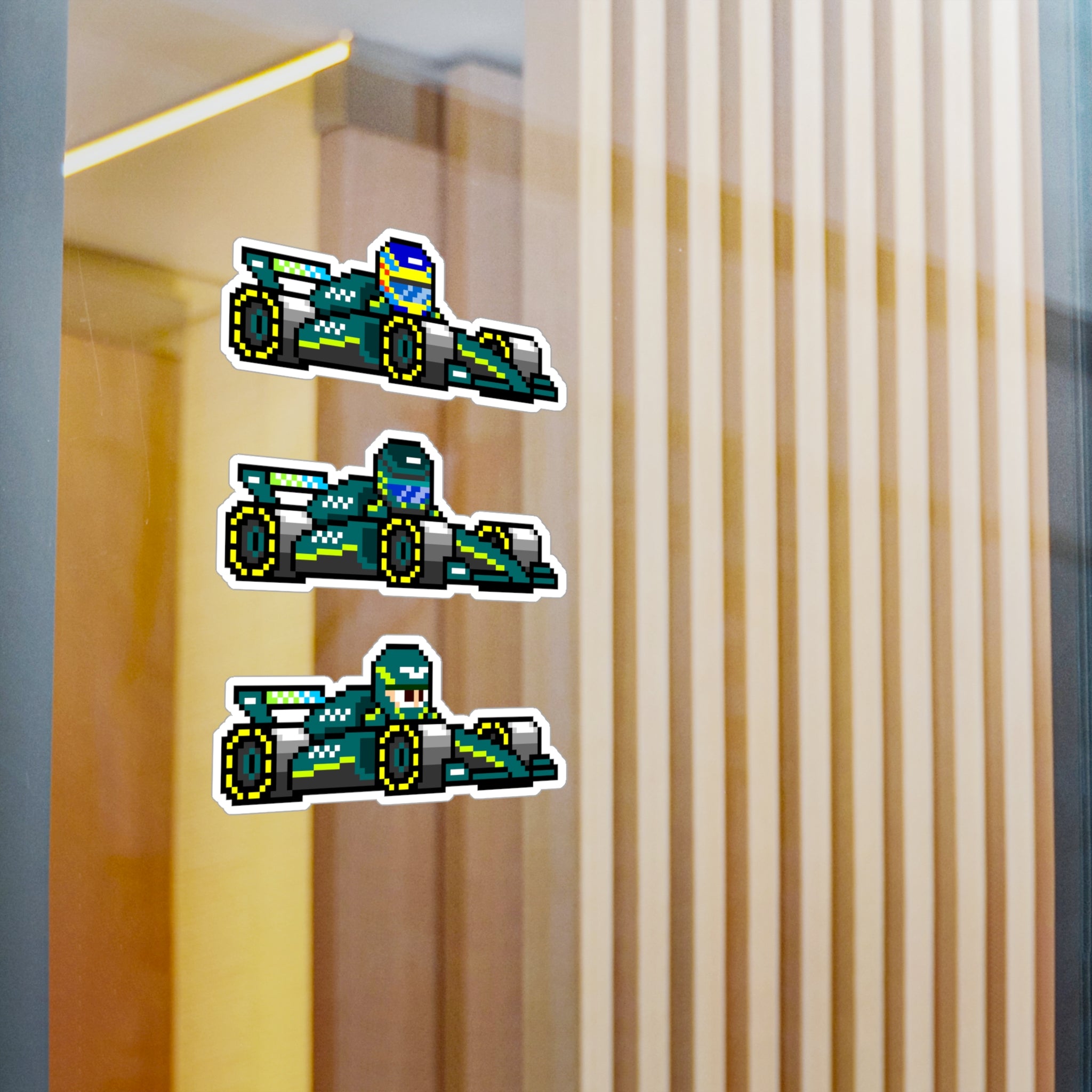 Aston Martin 8-bit Vinyl Decal Stickers