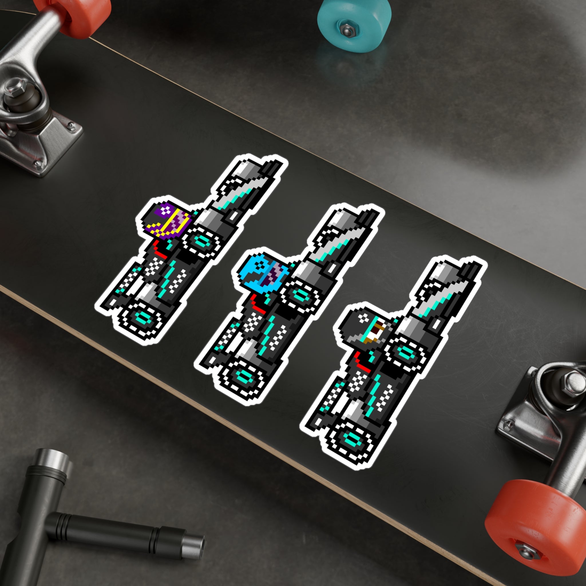 Mercedes 8-bit Vinyl Decal Stickers