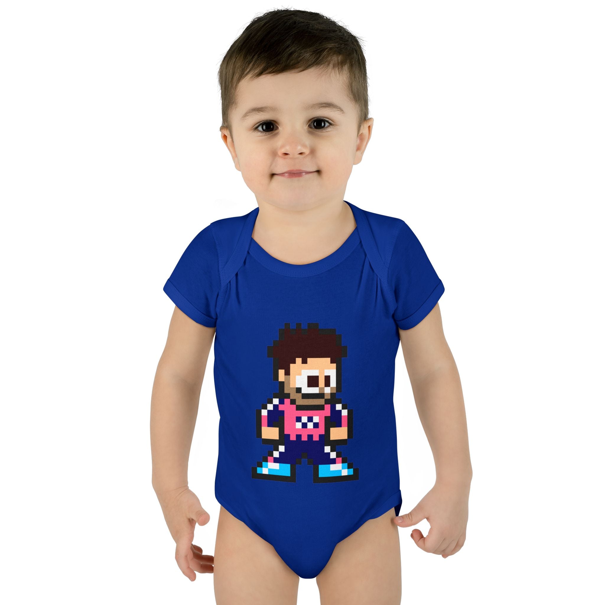 8-bit Franco Colapinto Baby Bodysuit