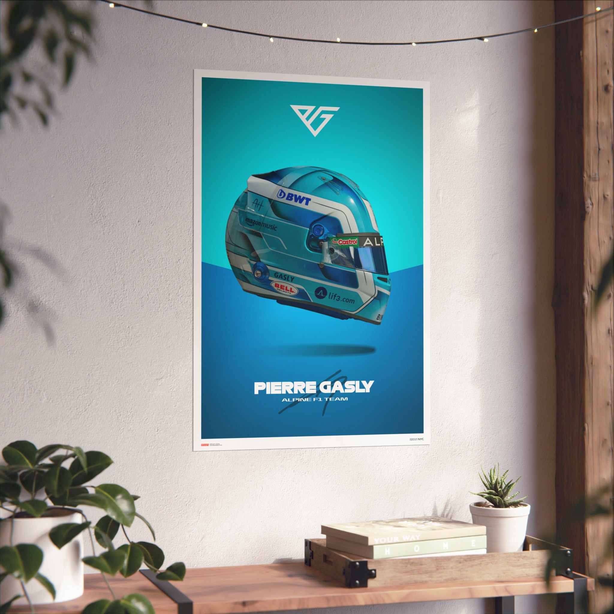 Pierre Gasly Signature Poster