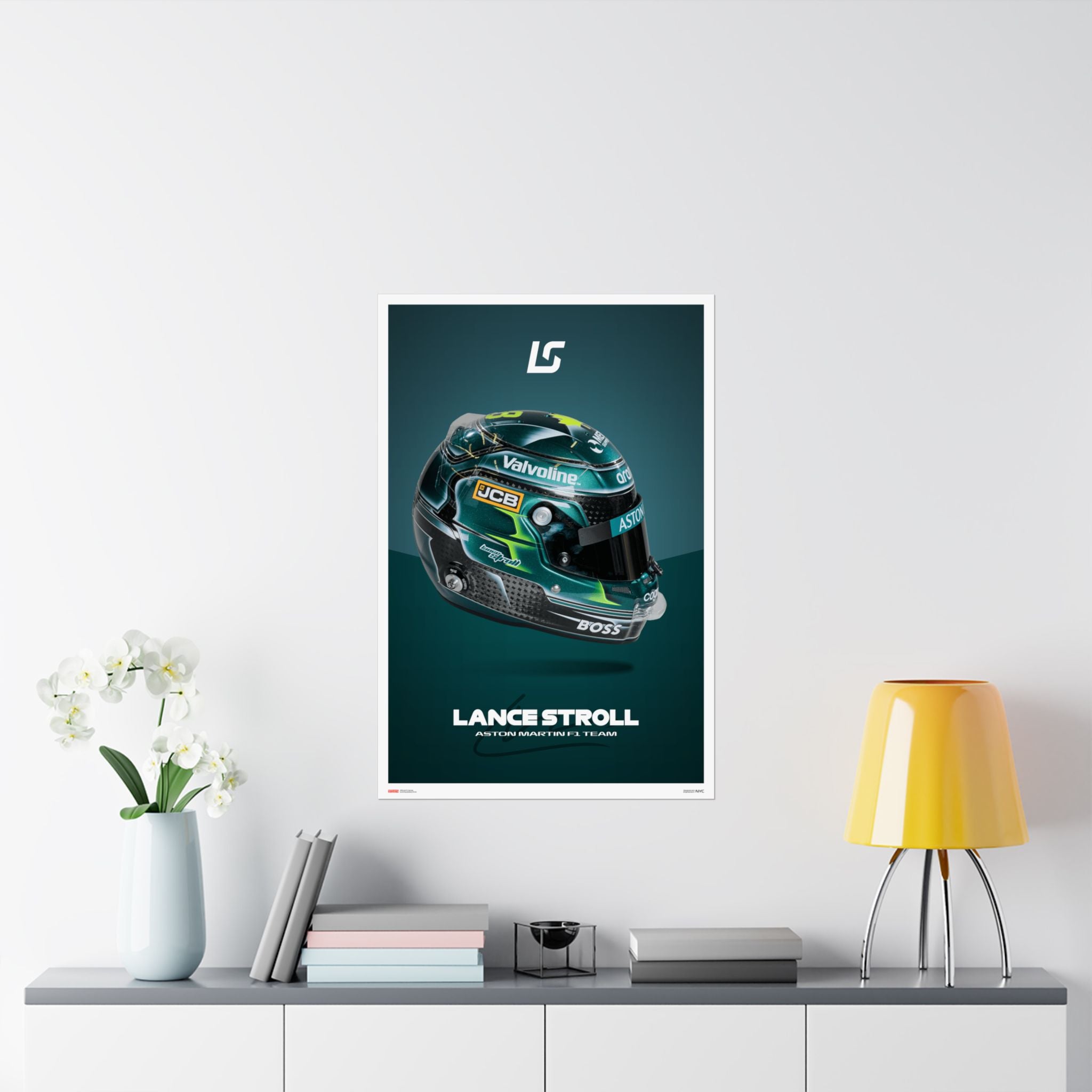 Lance Stroll Signature Poster