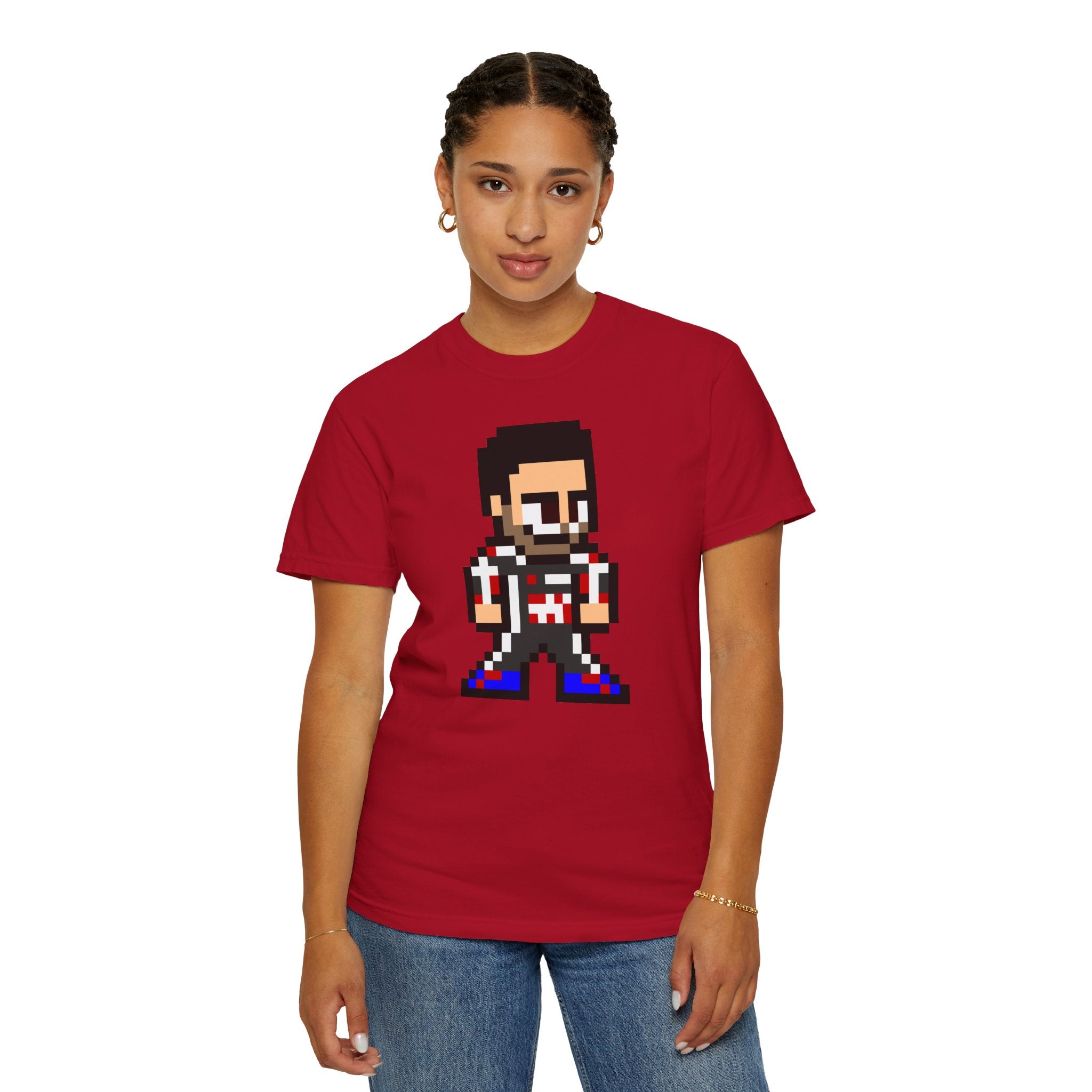 8-bit Esteban Ocon Adult Heavyweight 100% Cotton T-shirt