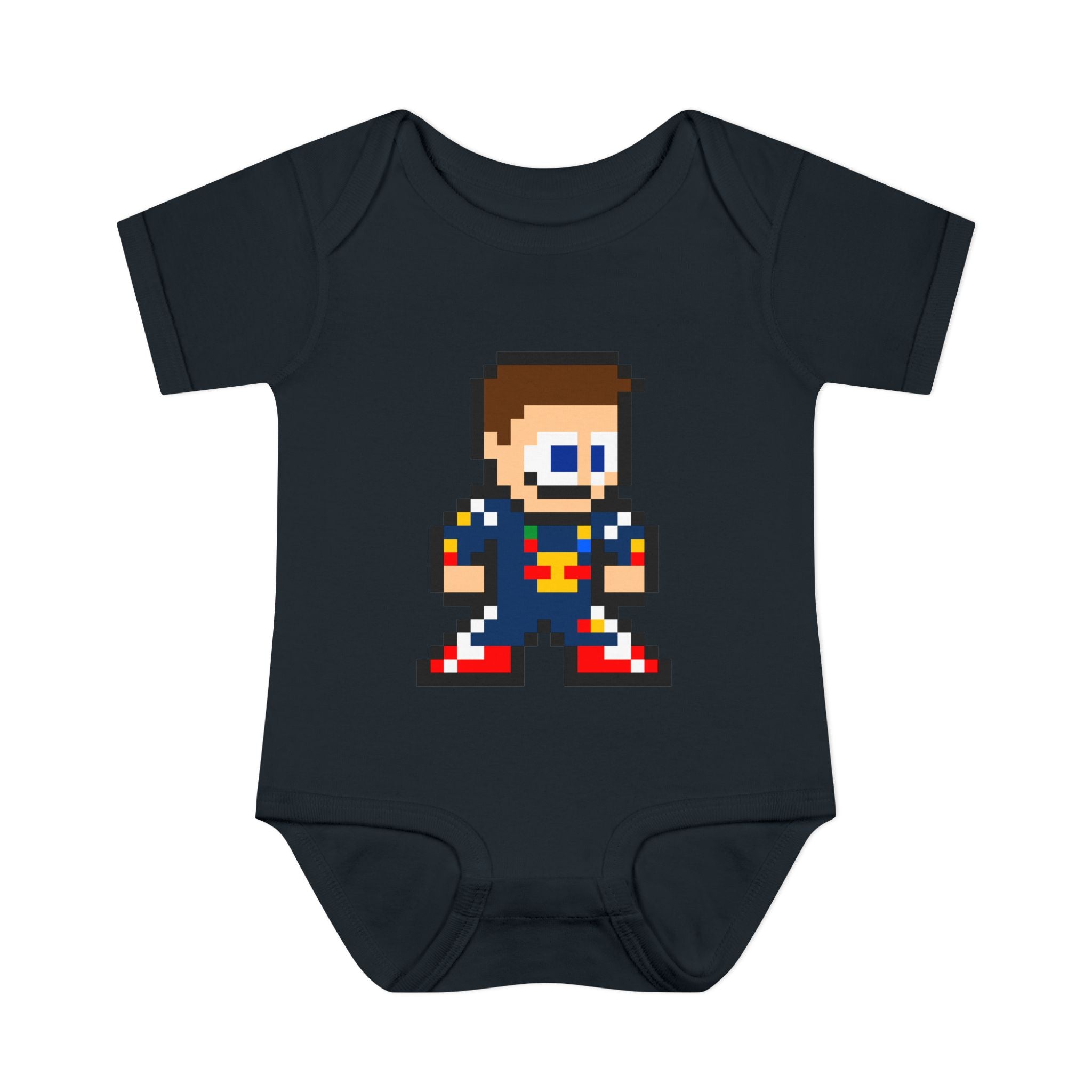 8-bit Max Verstappen Baby Bodysuit