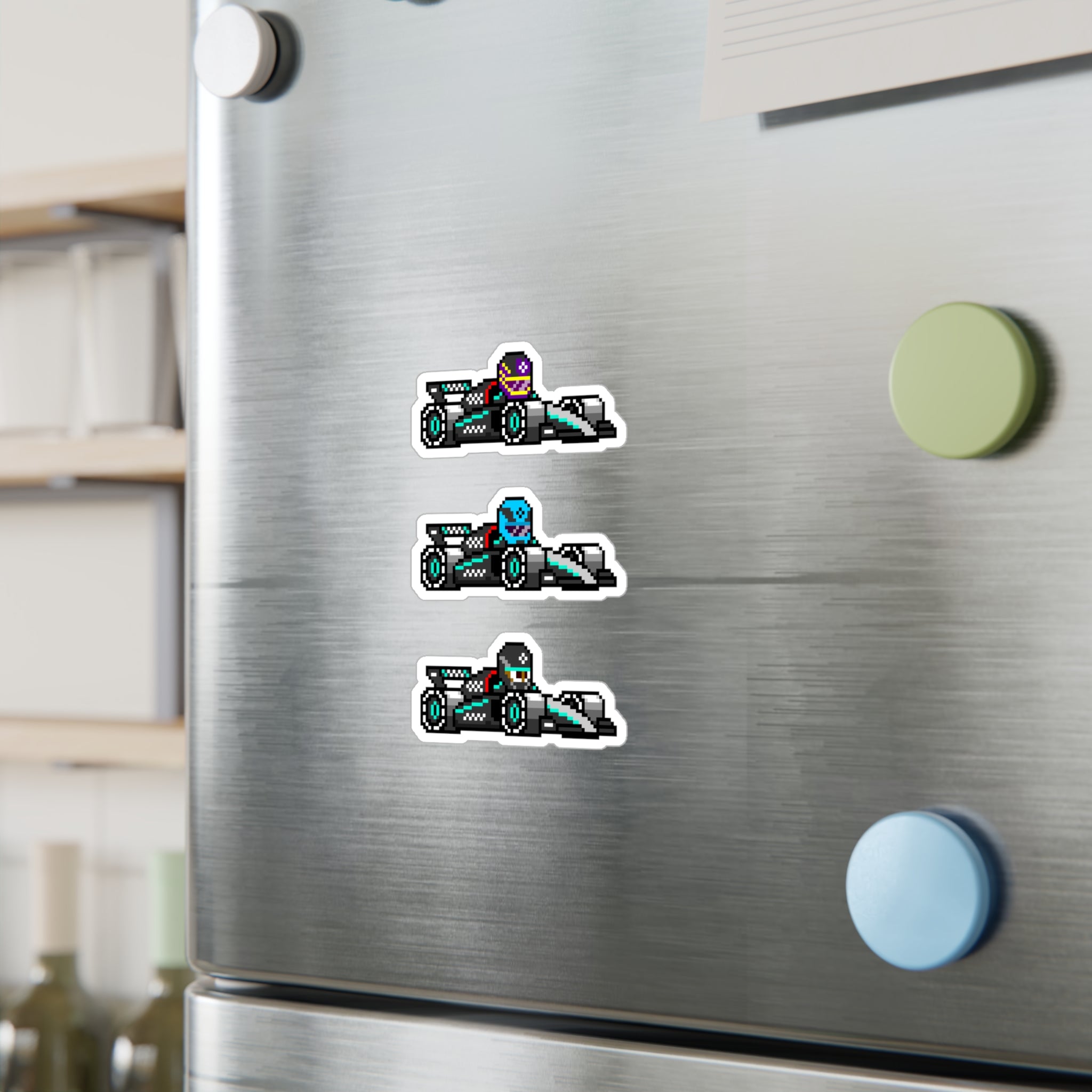 Mercedes 8-bit Vinyl Decal Stickers