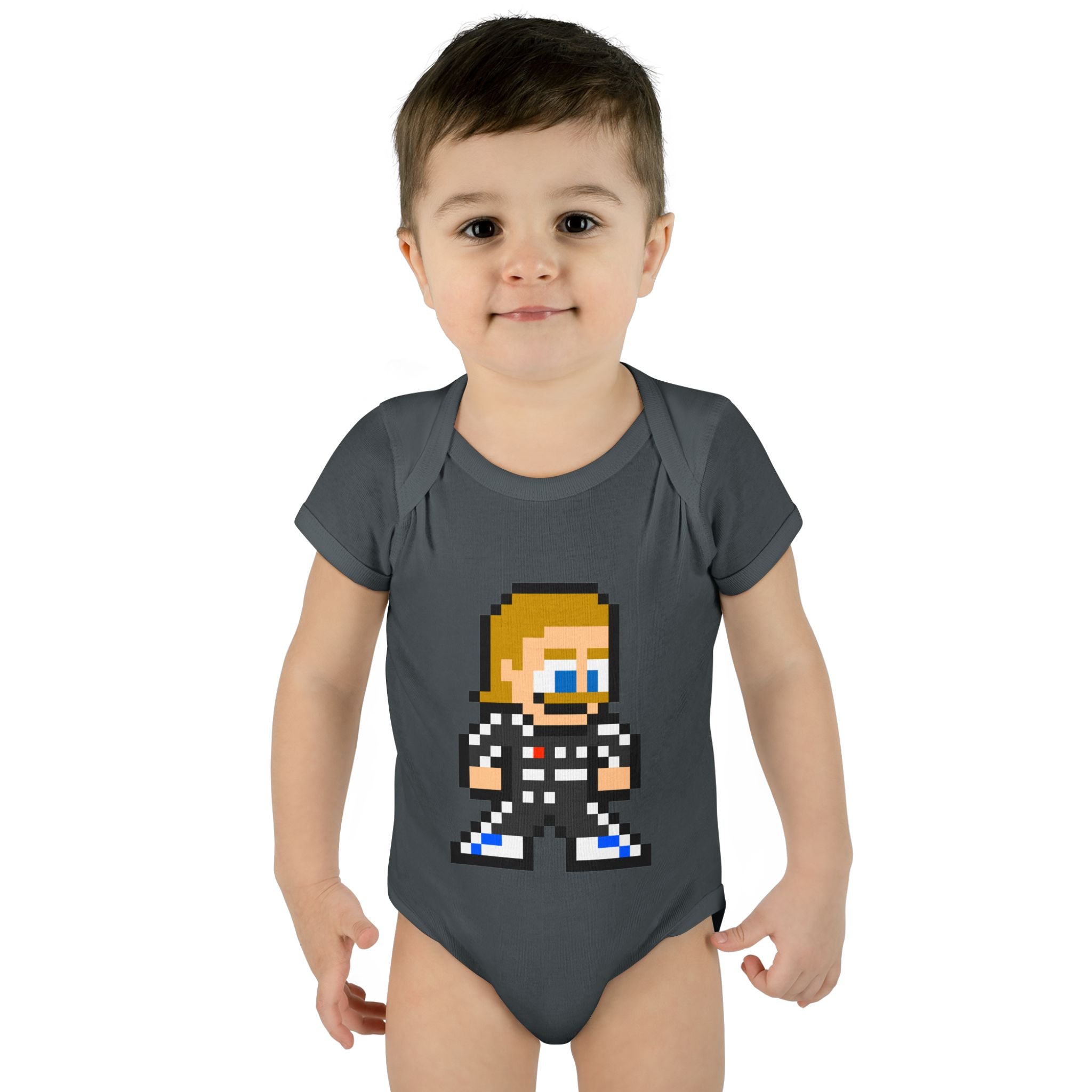 8-bit Valtteri Bottas Baby Bodysuit
