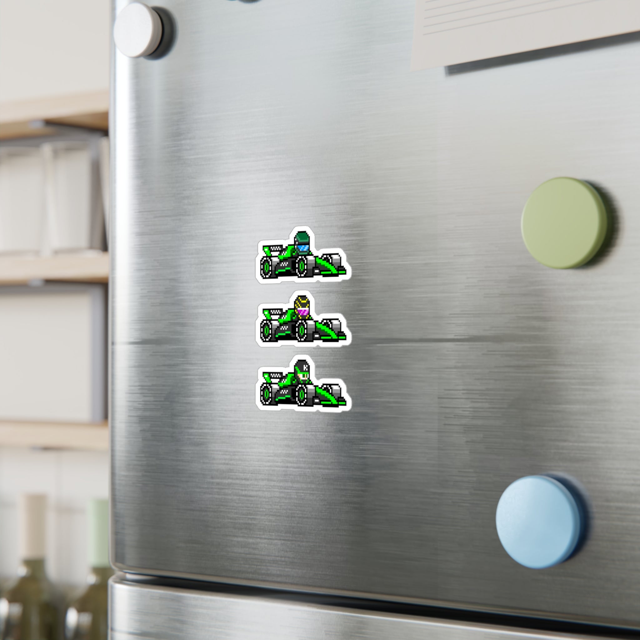 Sauber 8-bit Vinyl Decal Stickers