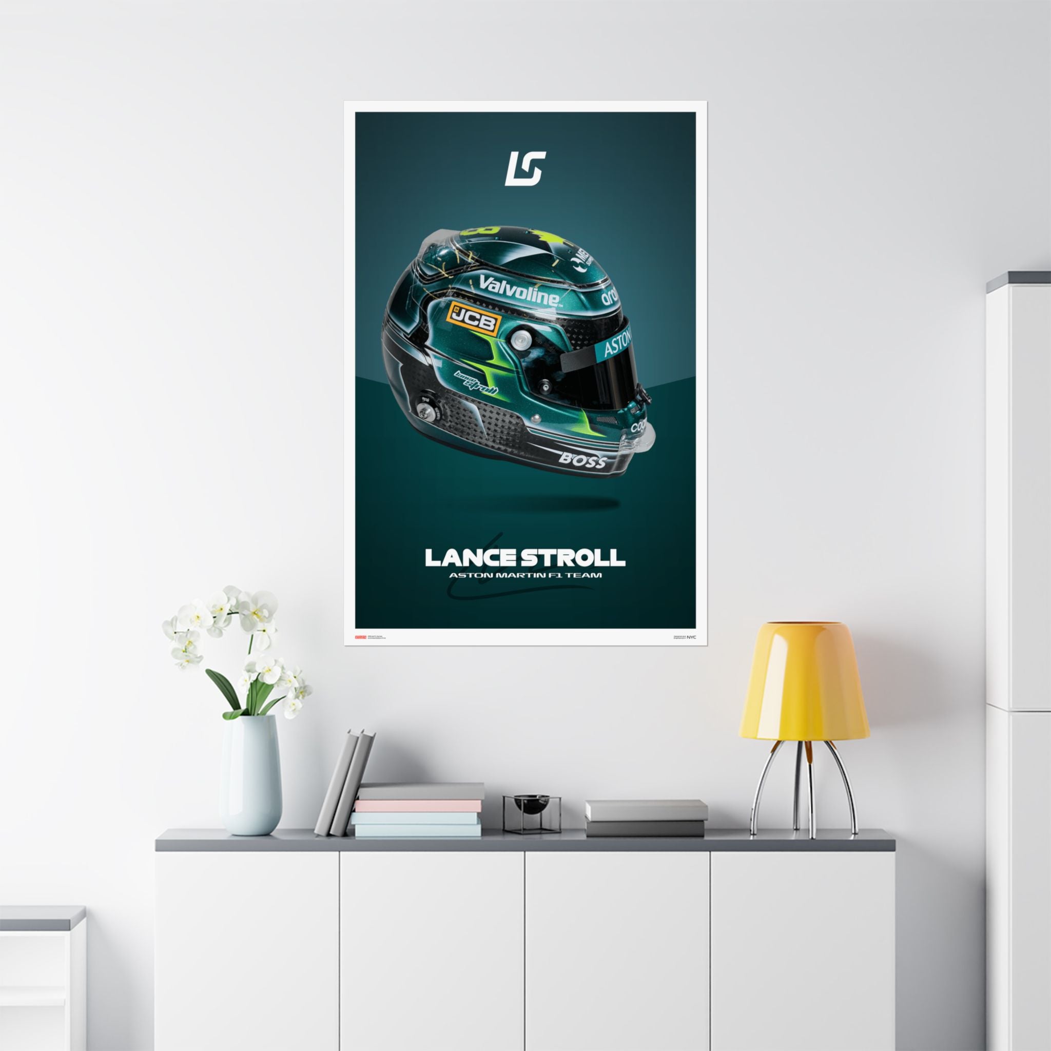 Lance Stroll Signature Poster