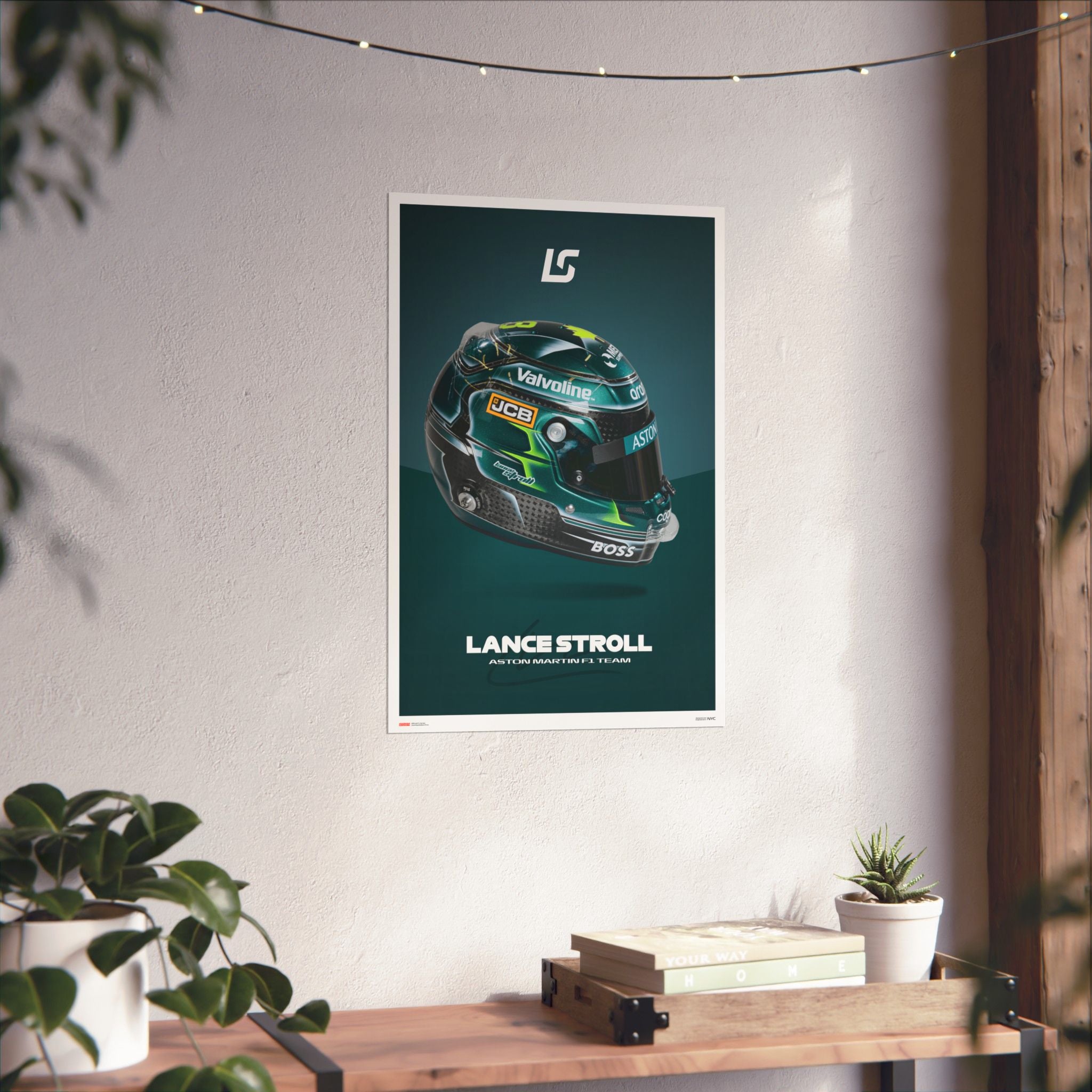 Lance Stroll Signature Poster
