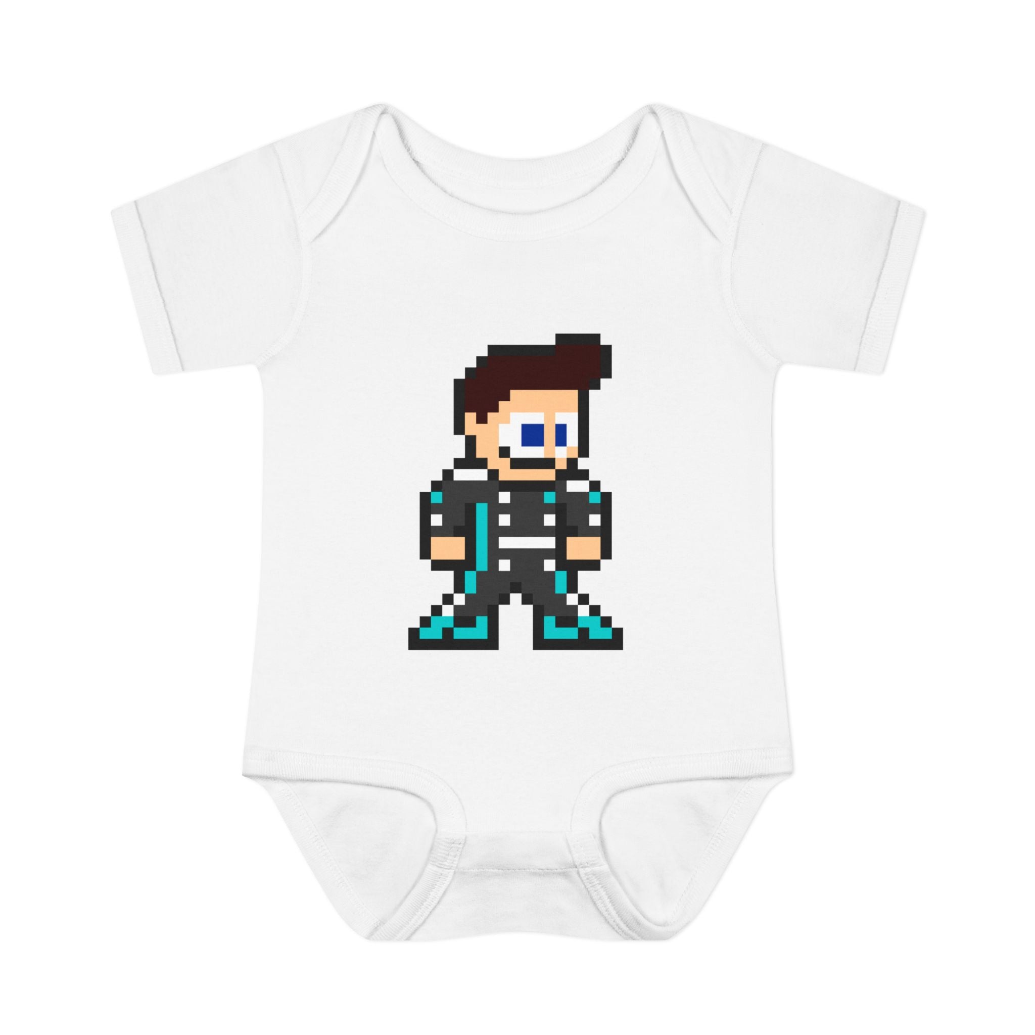 8-bit George Russell Baby Bodysuit