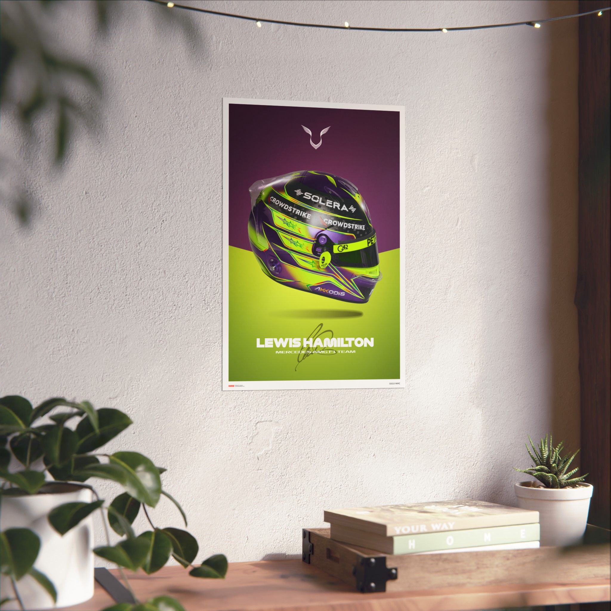 Lewis Hamilton Signature Poster