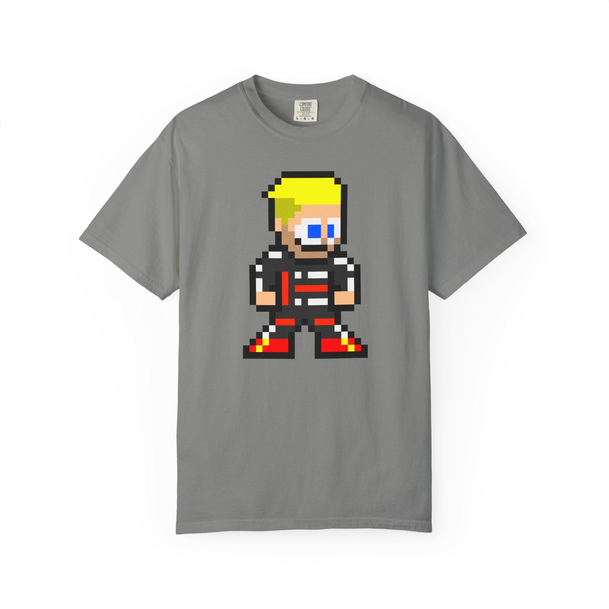 8-bit Nico Hulkenberg Adult Heavyweight 100% Cotton T-shirt