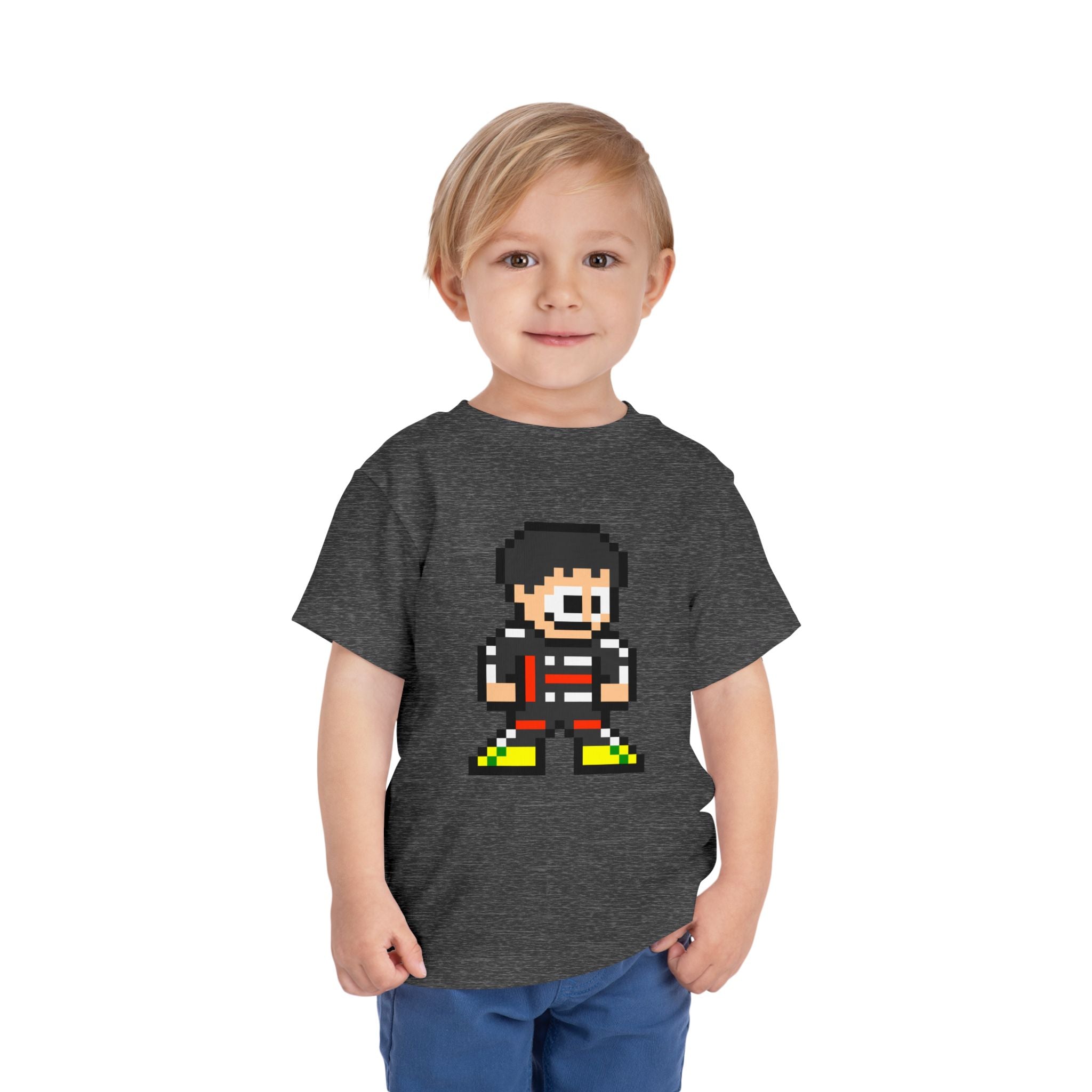 8-bit Gabriel Bortoleto Toddler Tee