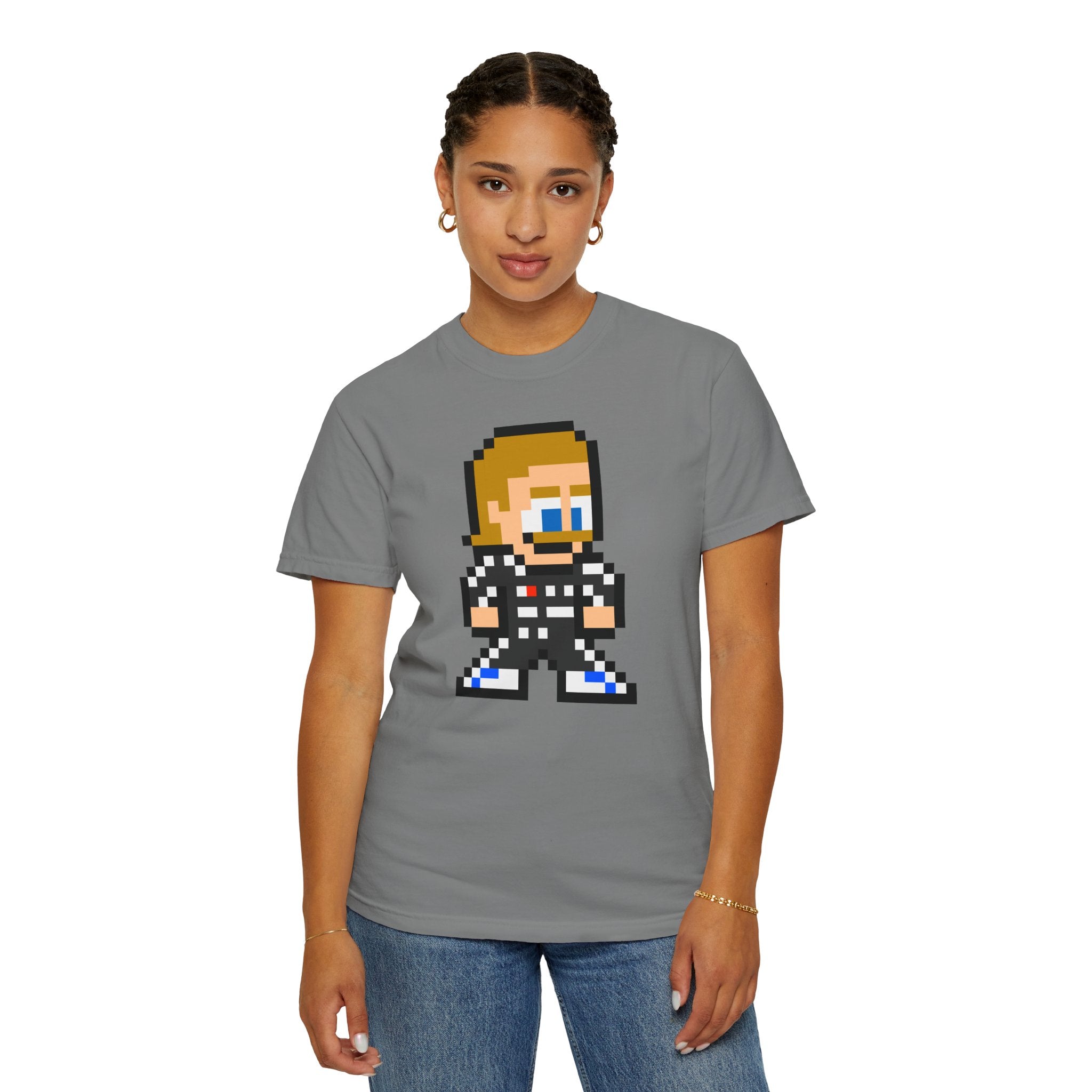 8-bit Valtteri Bottas Adult Heavyweight 100% Cotton T-shirt