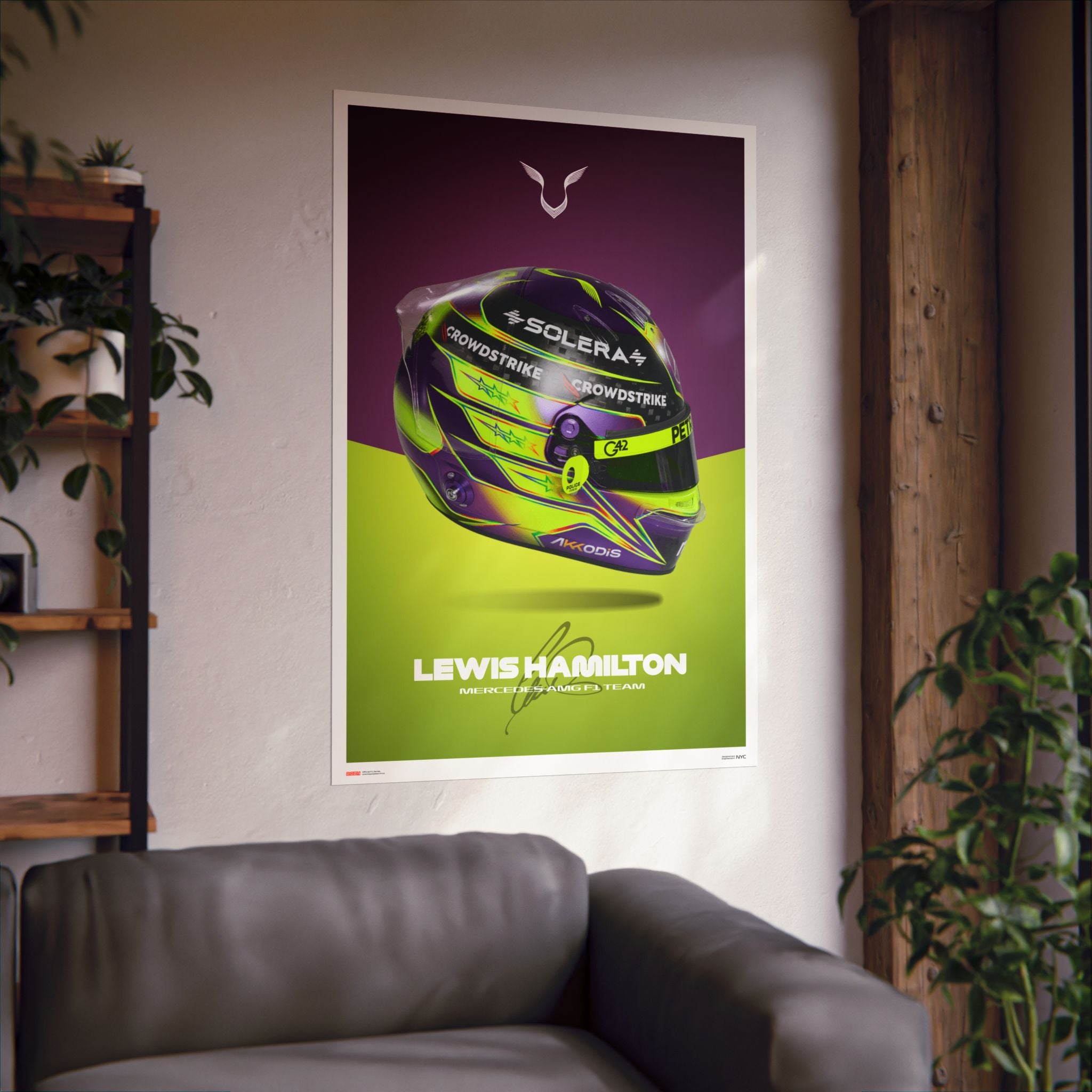 Lewis Hamilton Signature Poster