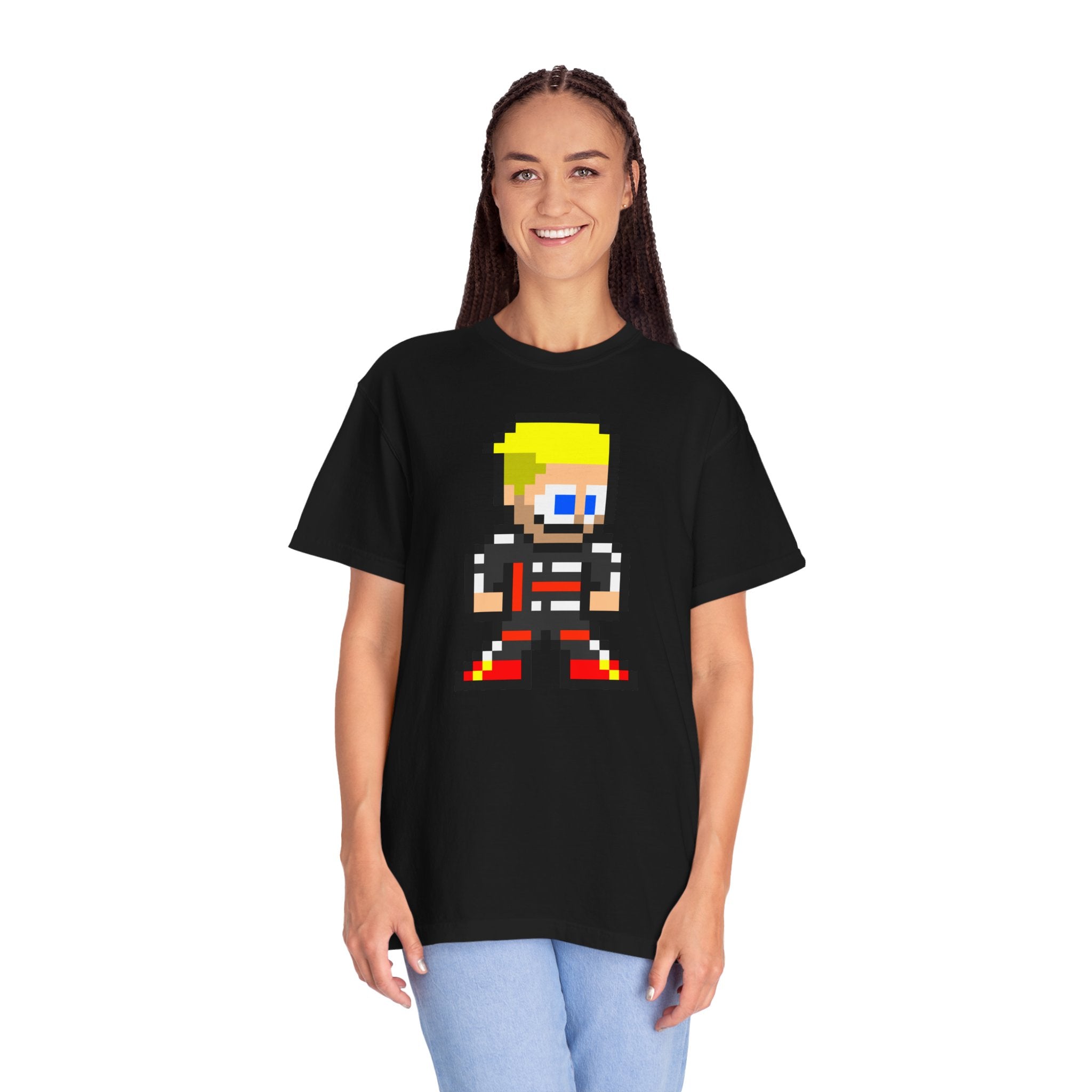 8-bit Nico Hulkenberg Adult Heavyweight 100% Cotton T-shirt