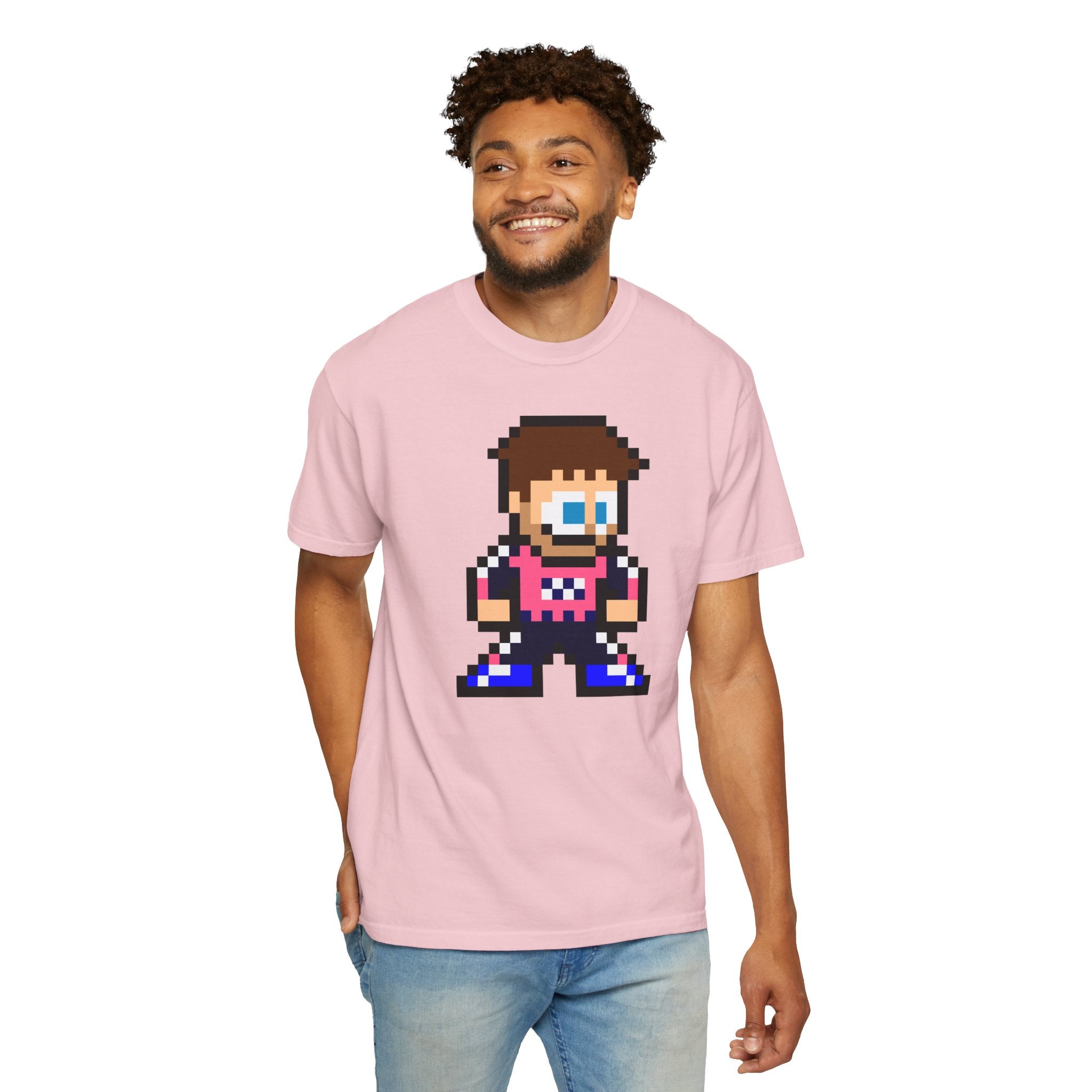 8-bit Pierre Gasly Adult Heavyweight 100% Cotton T-shirt