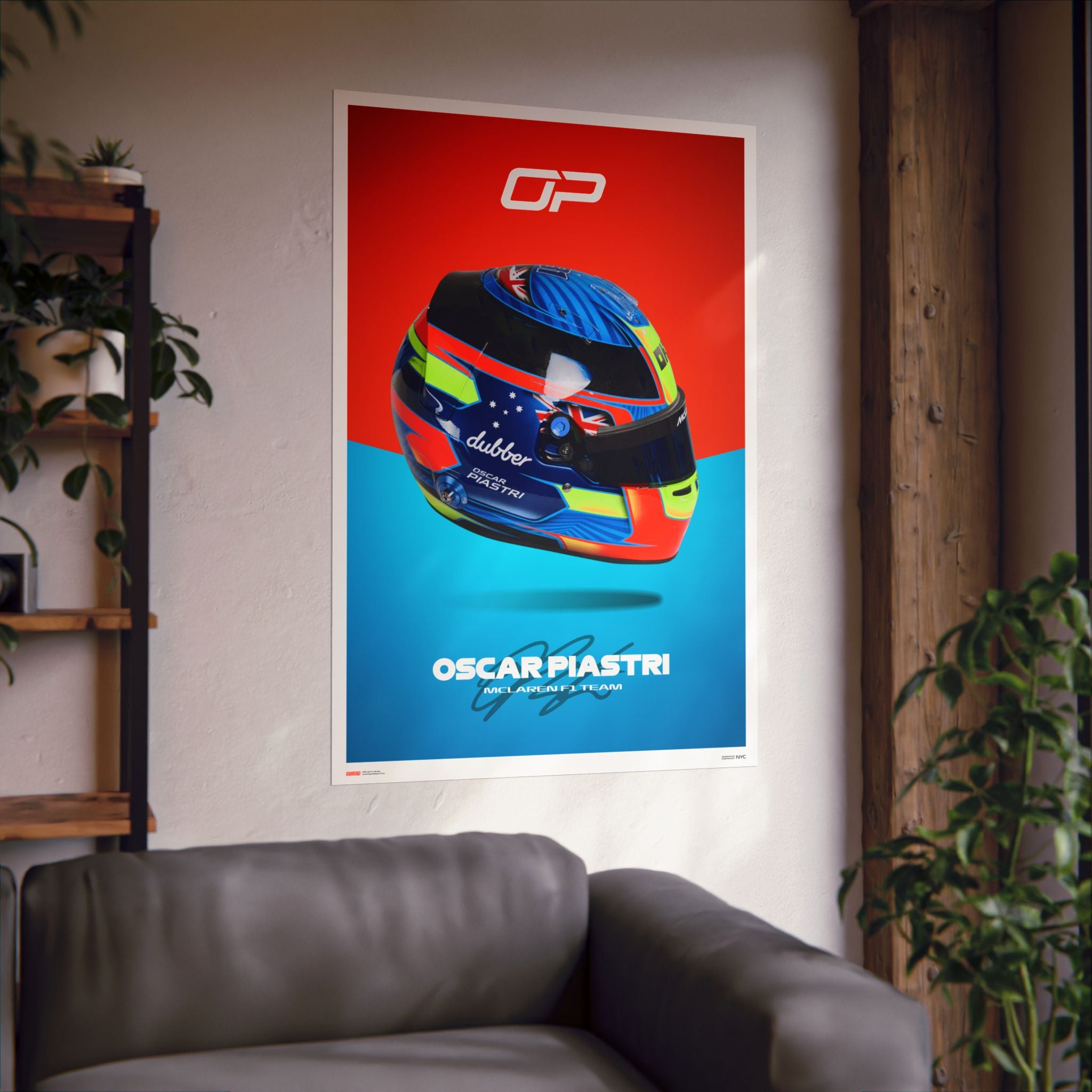 Oscar Piastri Signature Poster