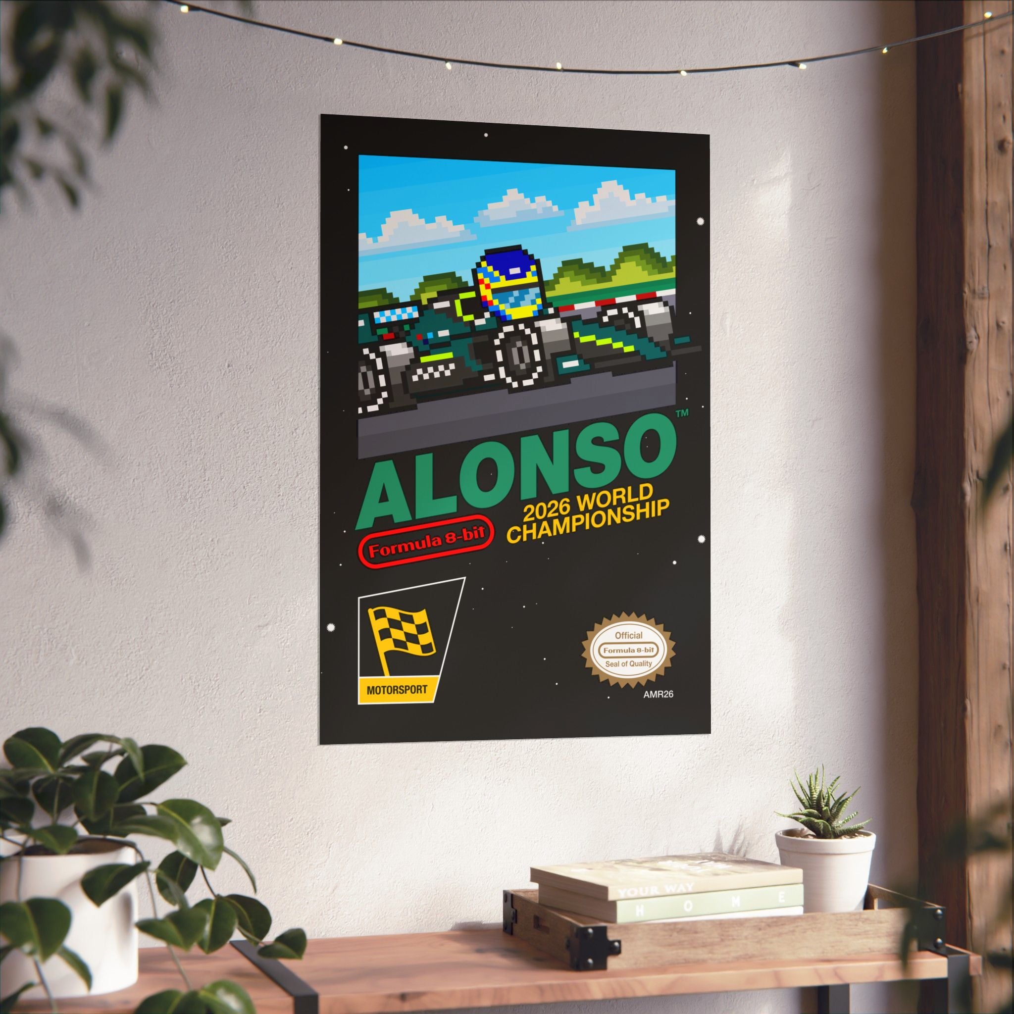 Alonso 8-bit Game Poster