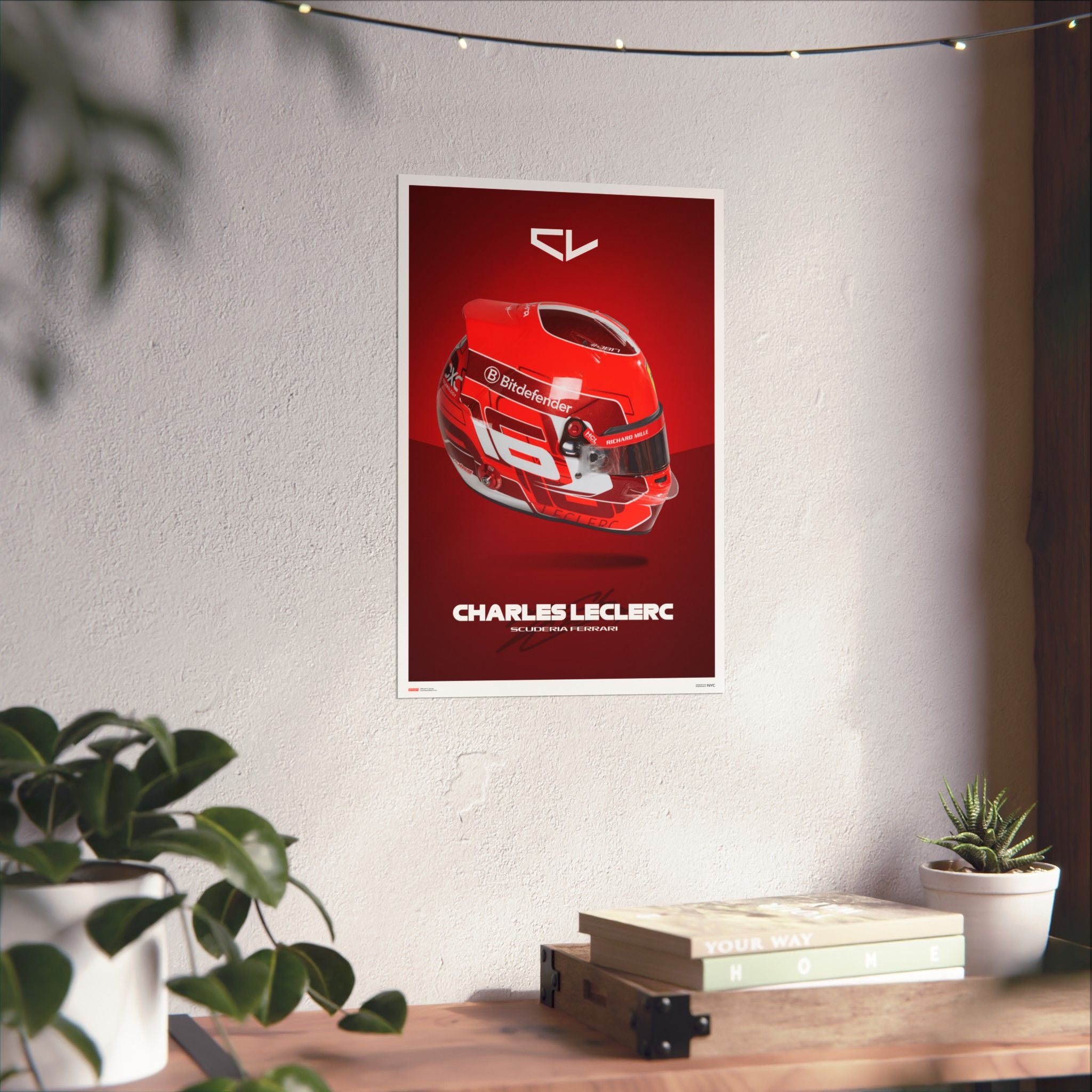 Charles Leclerc Signature Poster