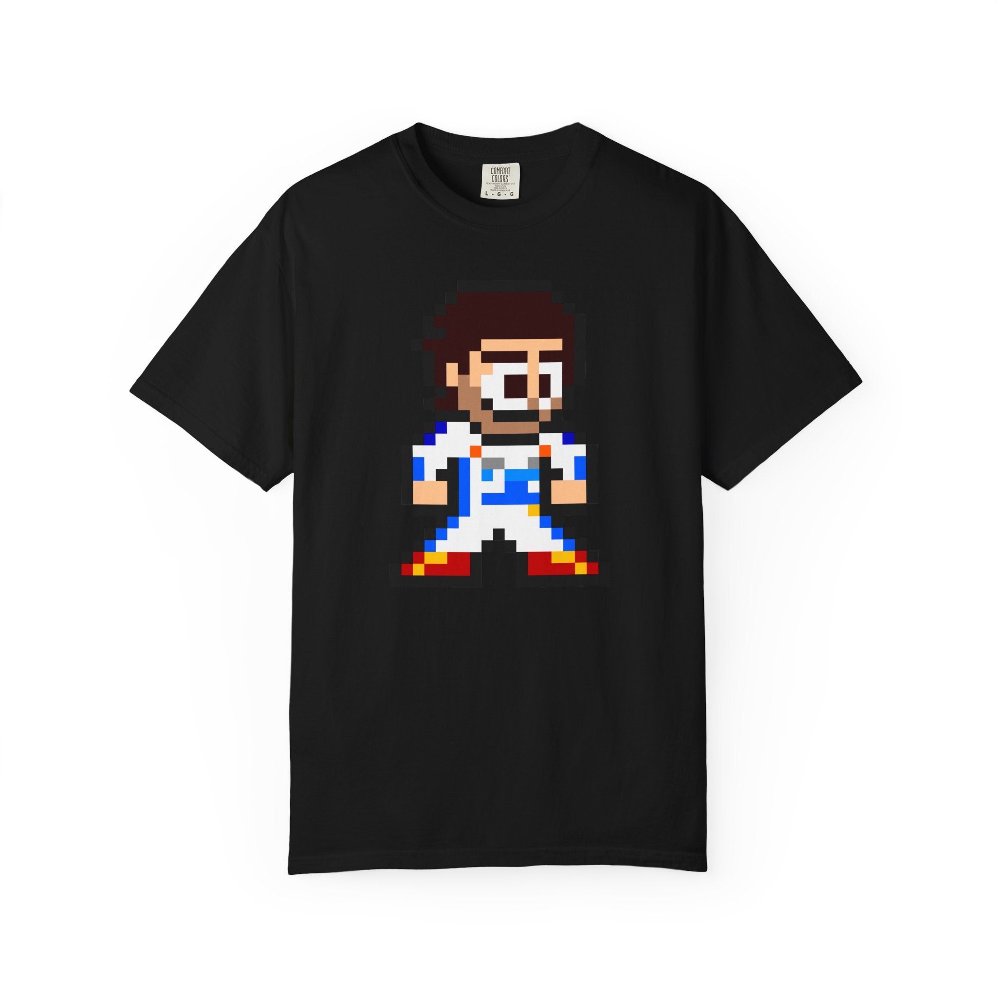 8-bit Carlos Sainz Adult Heavyweight 100% Cotton T-shirt