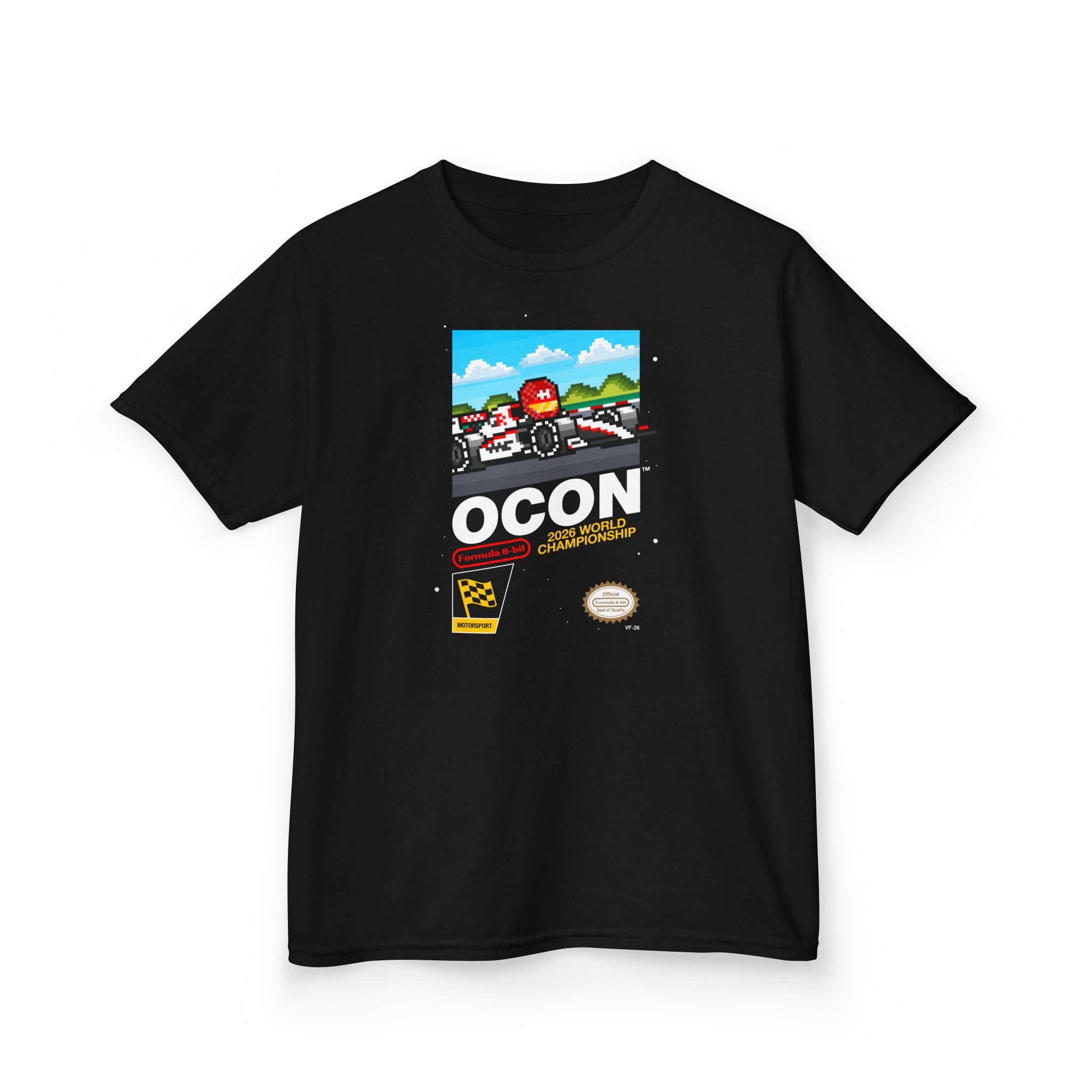 Esteban Ocon 8-bit Game Kids Tee