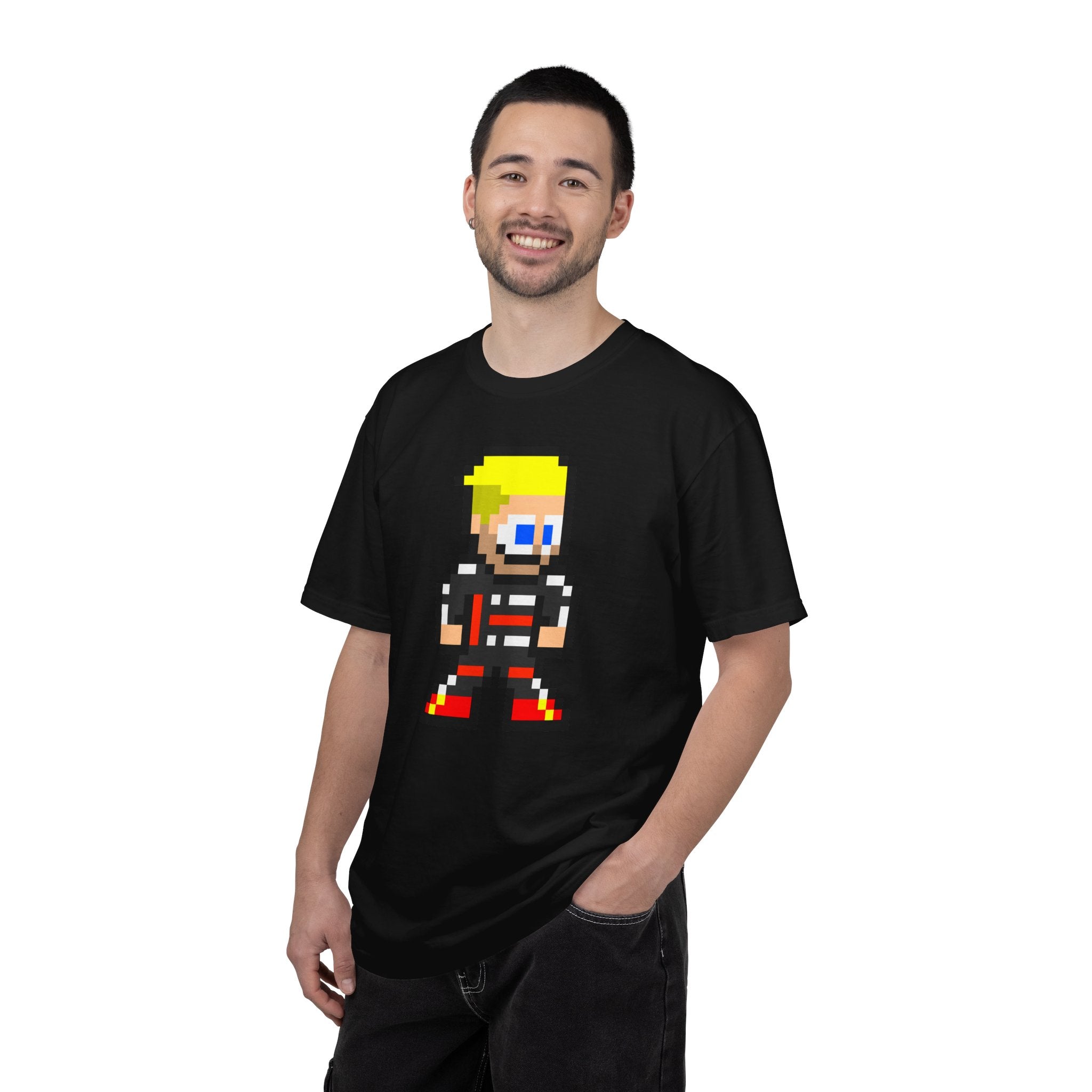 8-bit Nico Hulkenberg Adult Heavyweight 100% Cotton T-shirt
