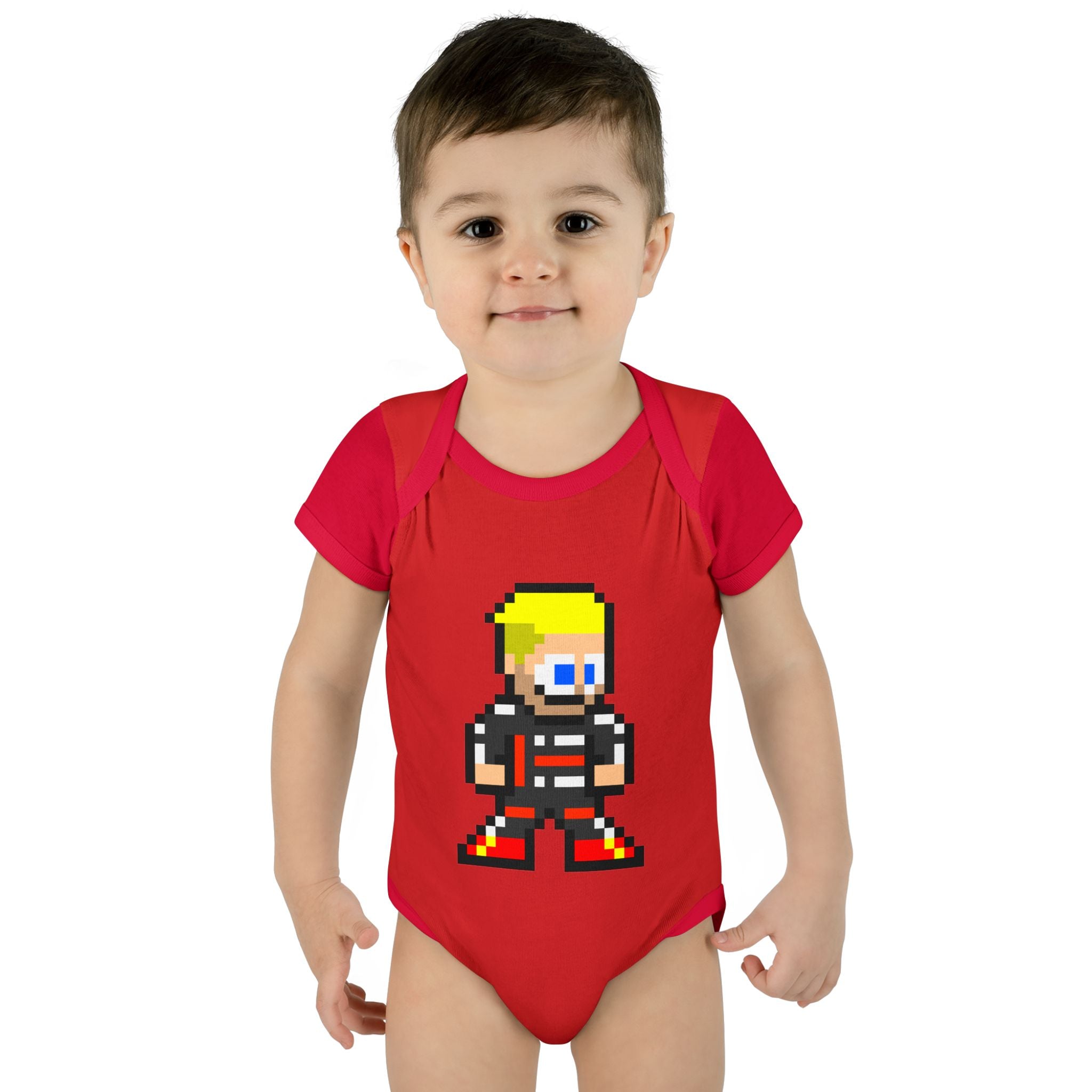 8-bit Nico Hulkenberg Baby Bodysuit