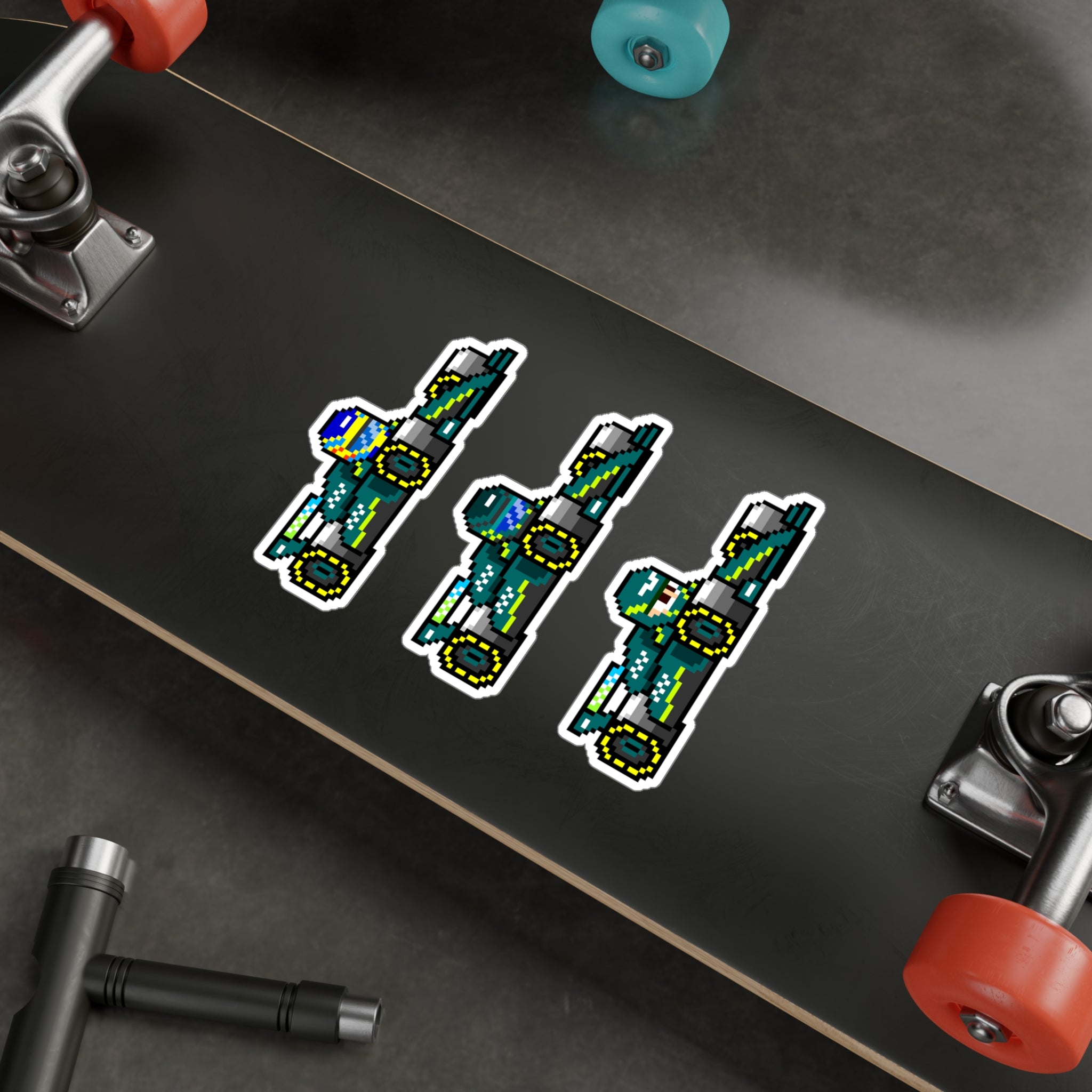 Aston Martin 8-bit Vinyl Decal Stickers