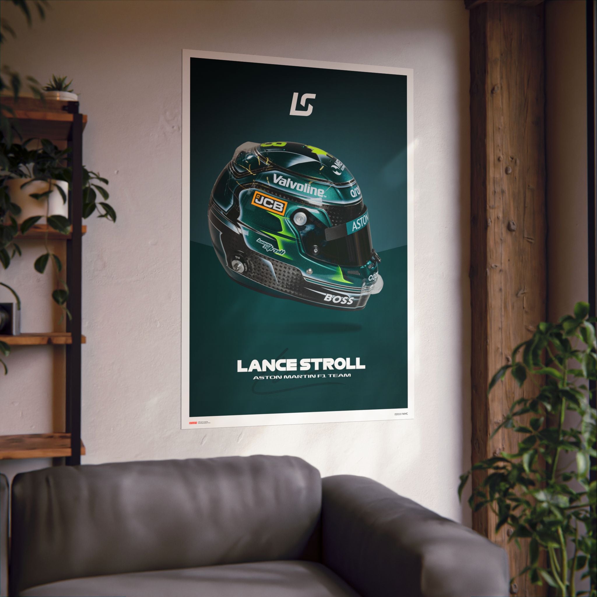 Lance Stroll Signature Poster