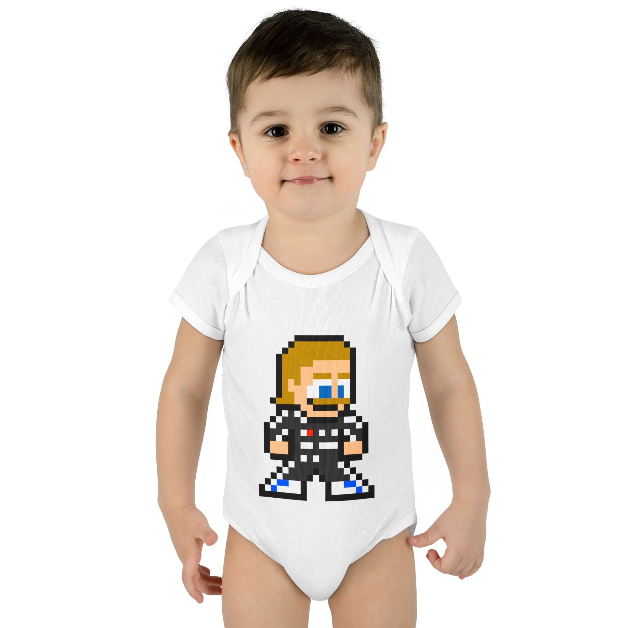 8-bit Valtteri Bottas Baby Bodysuit