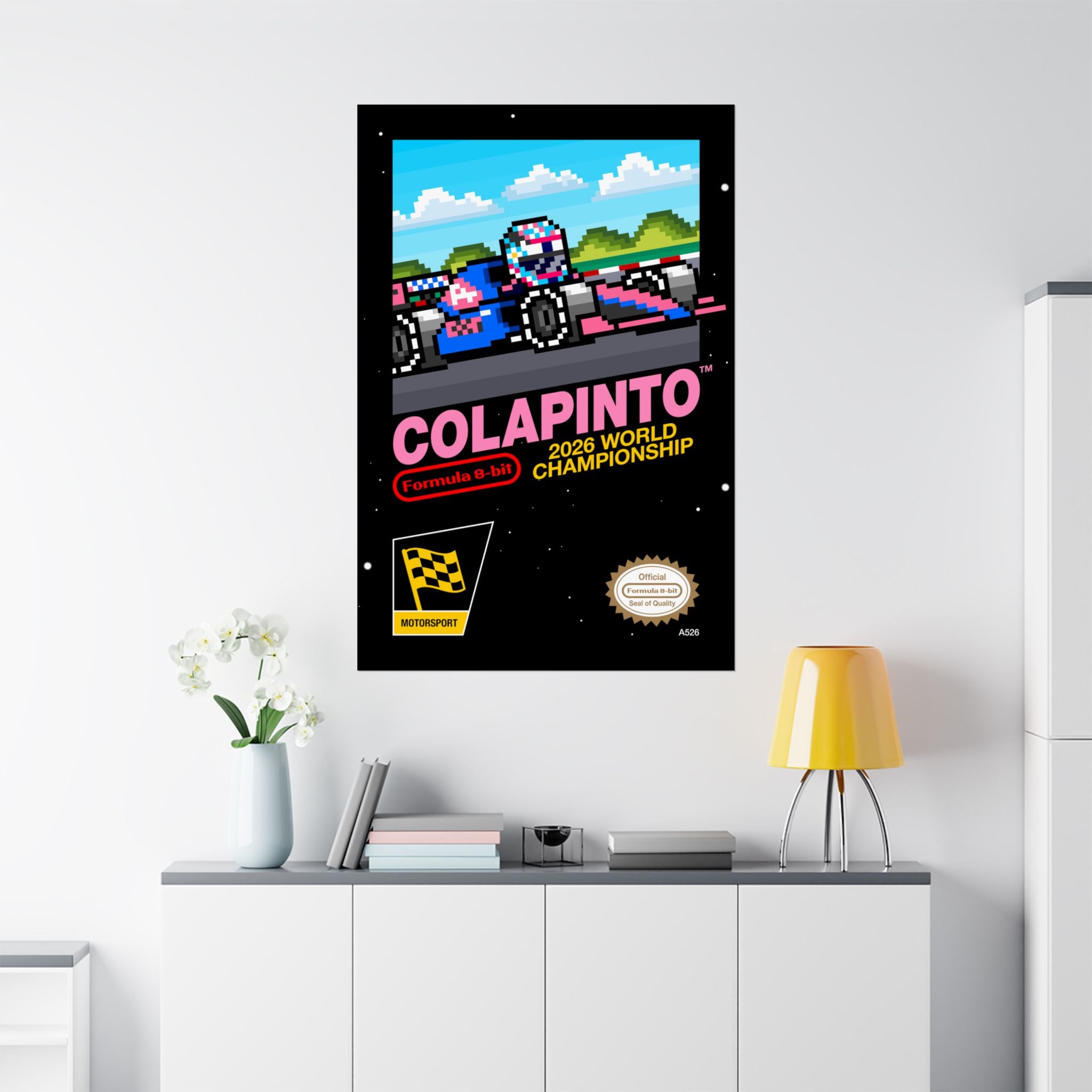 Colapinto 8-bit Game Poster