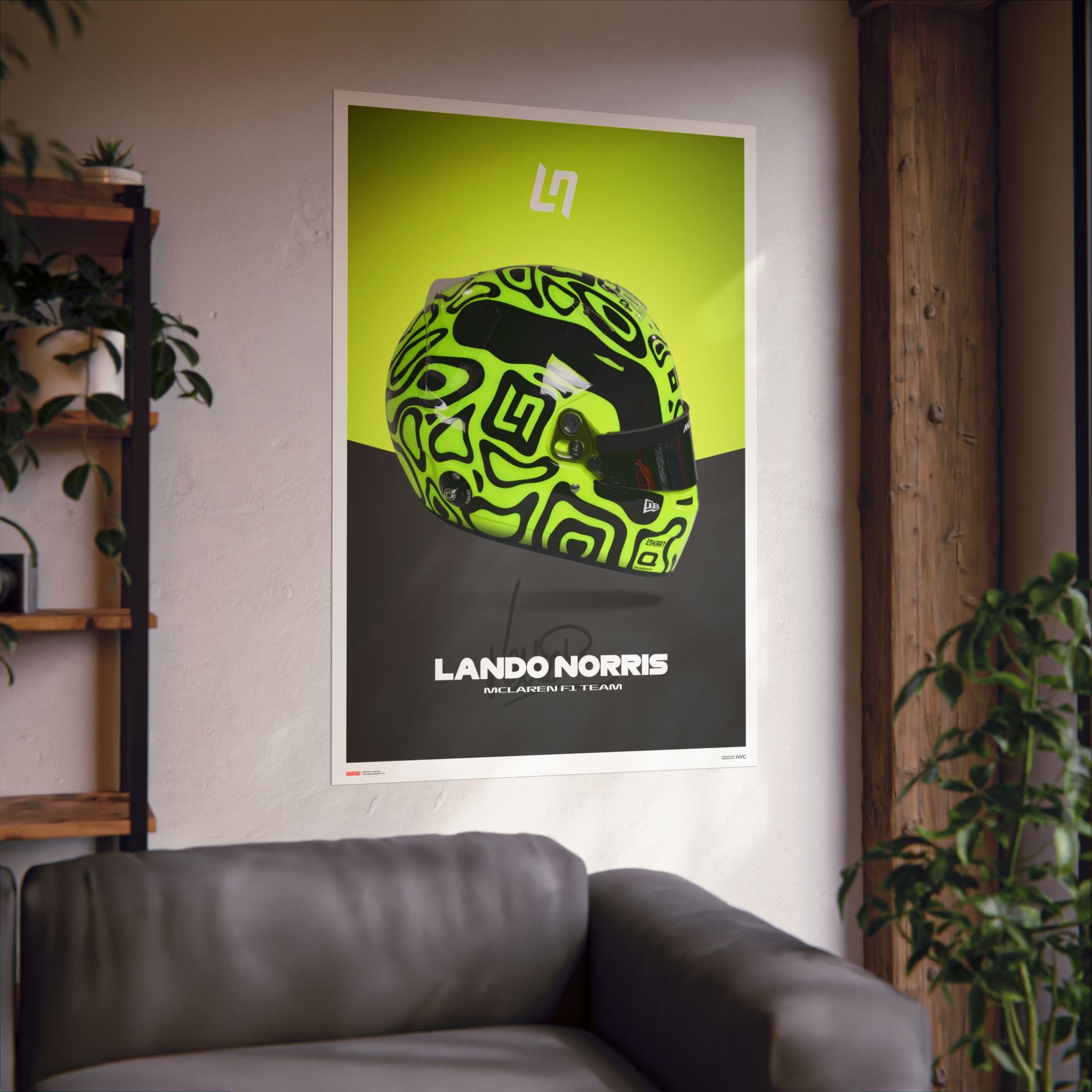 Lando Norris Signature Poster