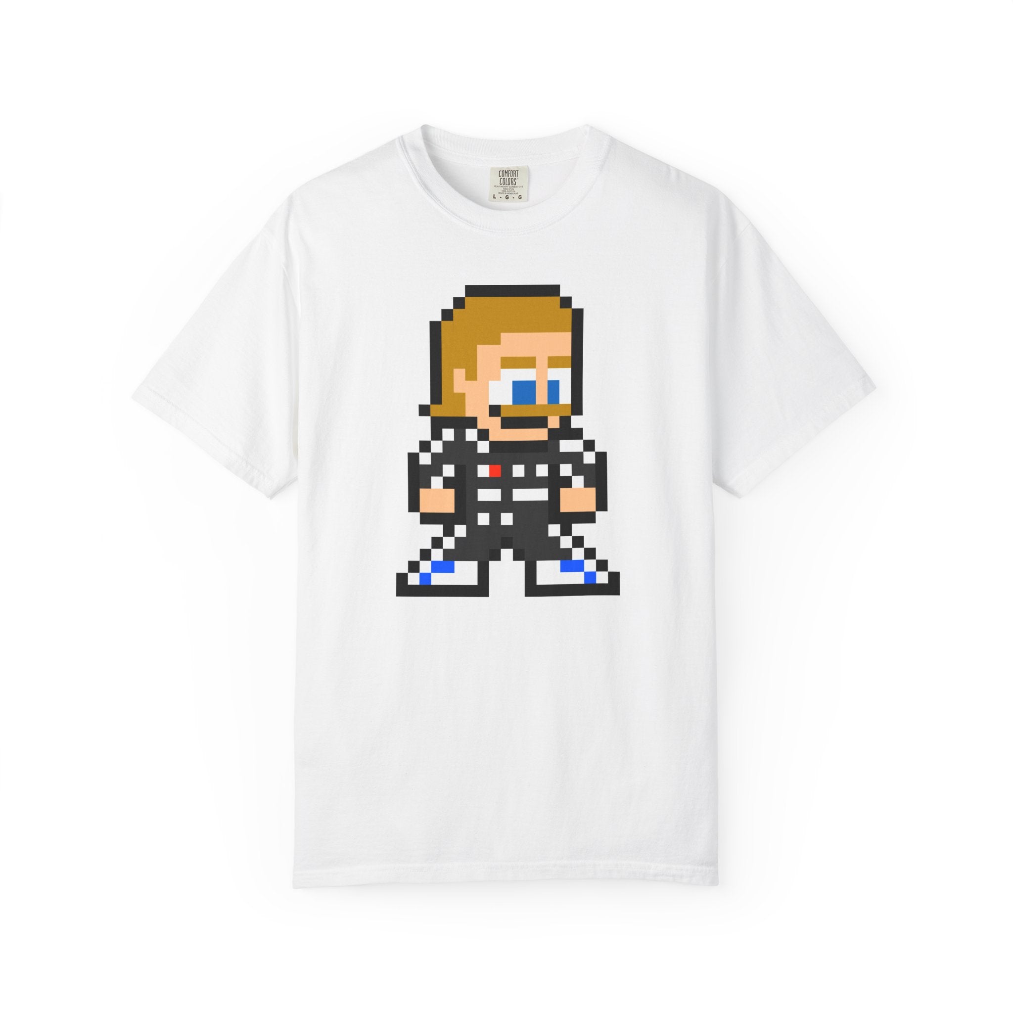 8-bit Valtteri Bottas Adult Heavyweight 100% Cotton T-shirt