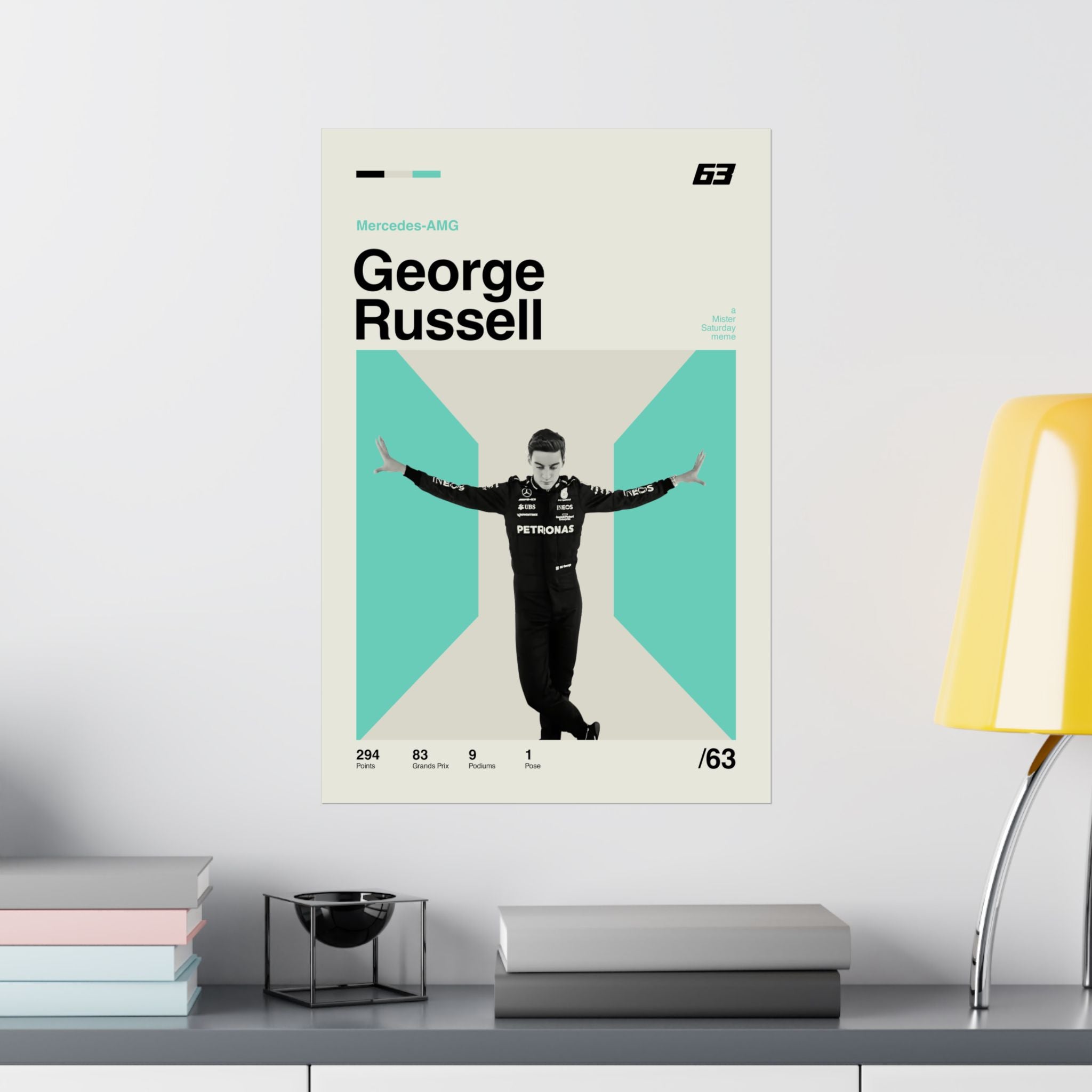 George Russell Mid-century Poster