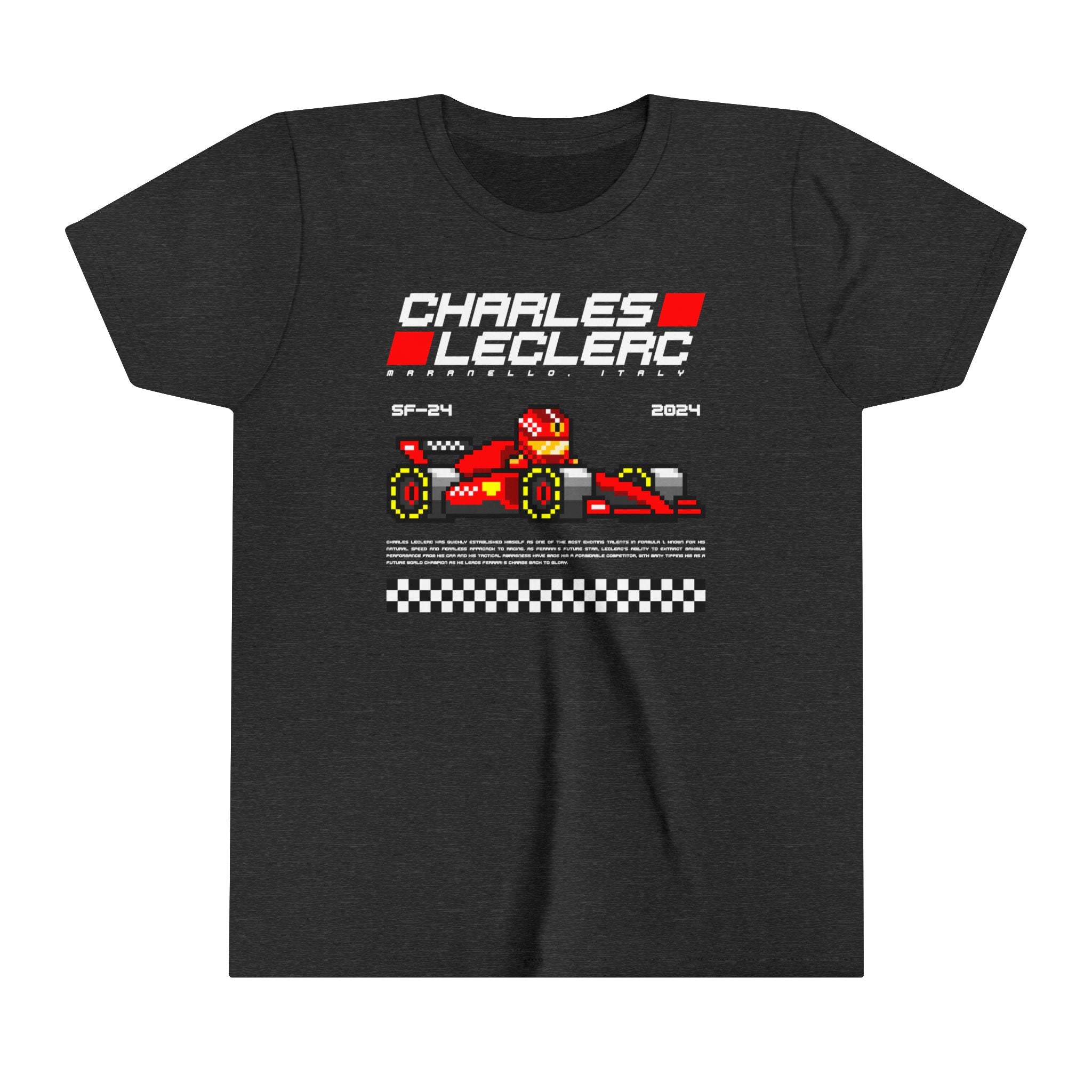 Charles Leclerc 8-bit Team Youth T-shirt