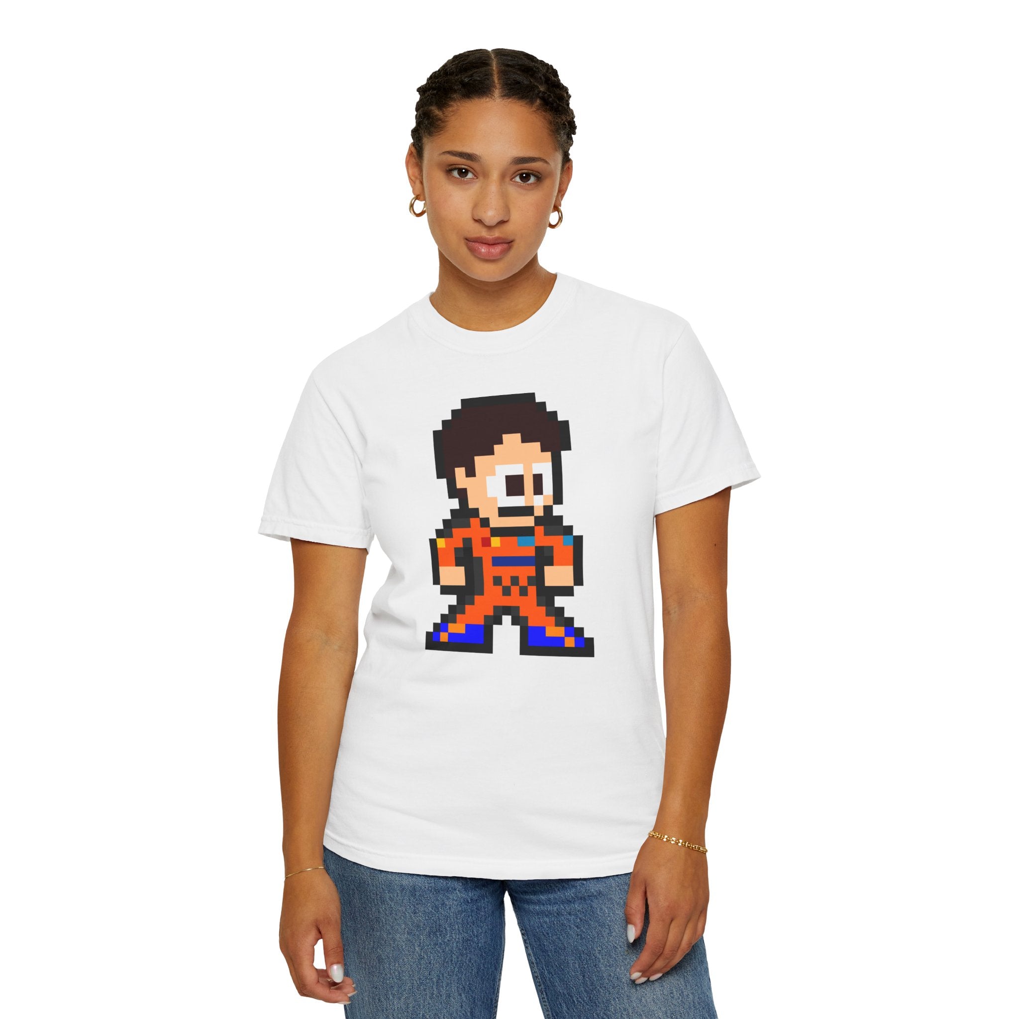 8-bit Oscar Piastri Adult Heavyweight 100% Cotton T-shirt