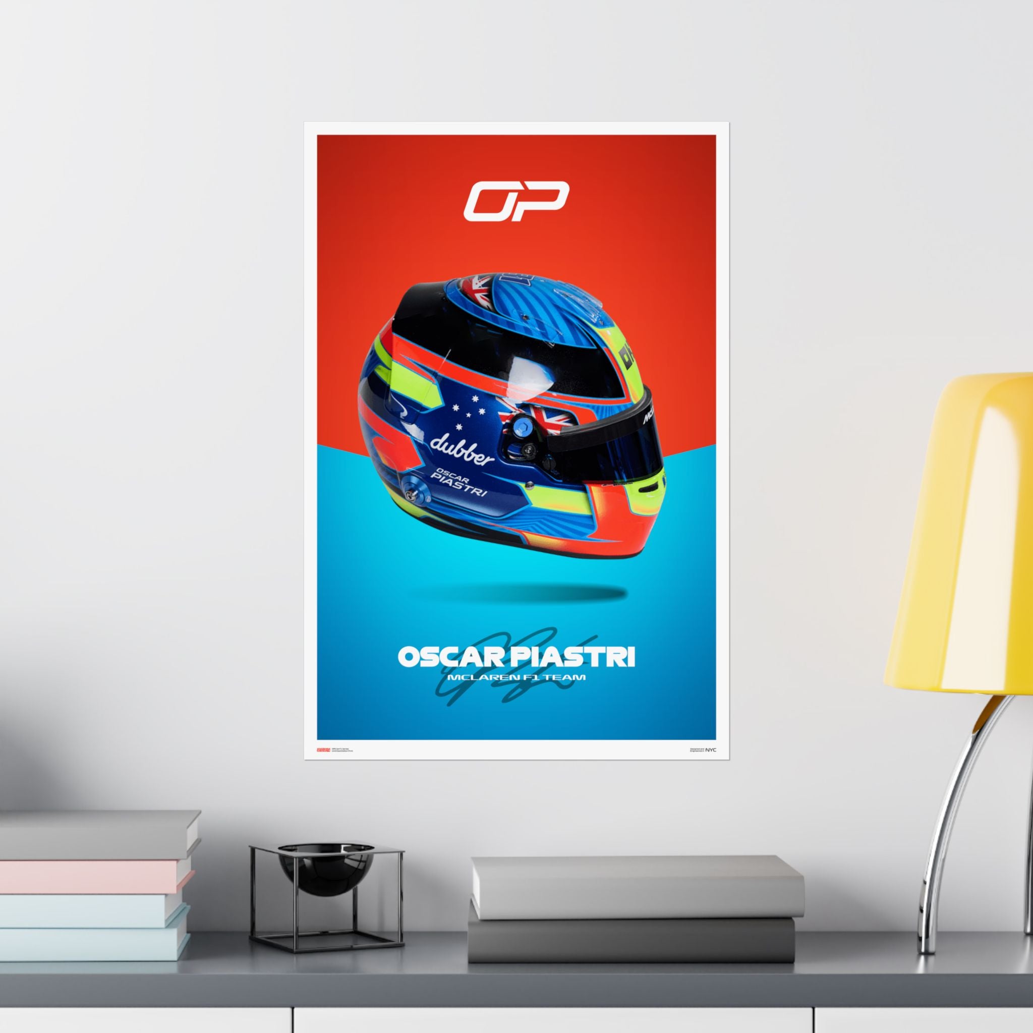 Oscar Piastri Signature Poster
