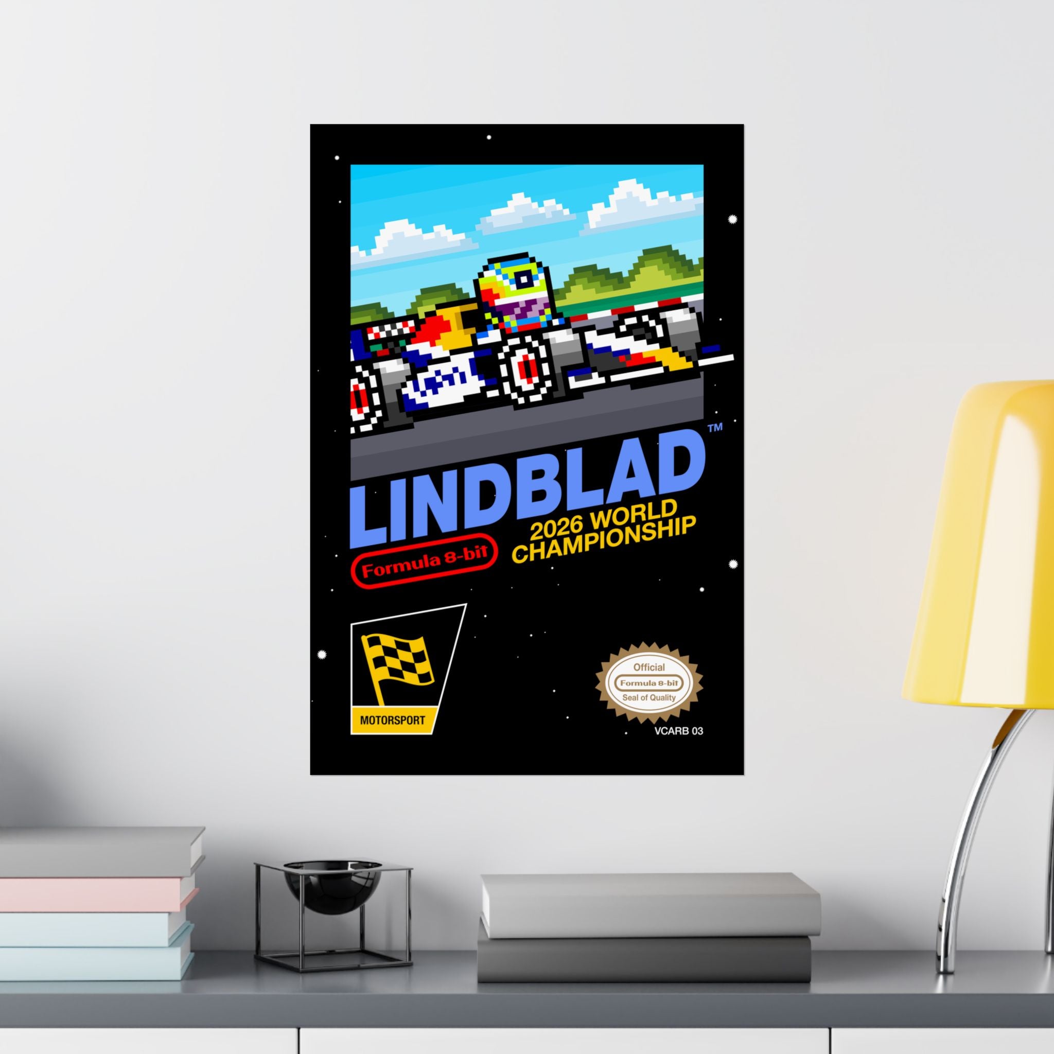 Arvid Lindblad 8-bit Game Poster