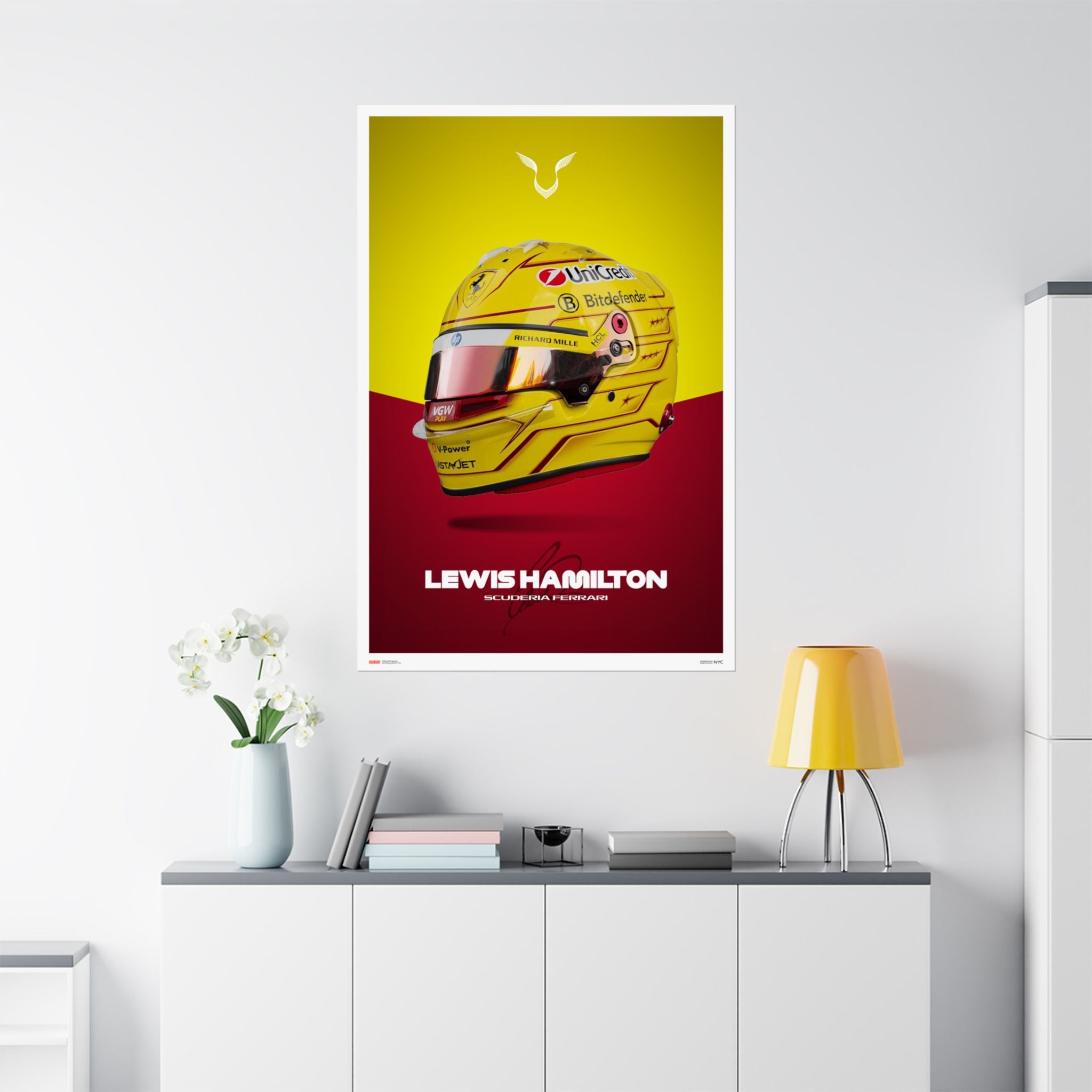Lewis Hamilton Signature Poster