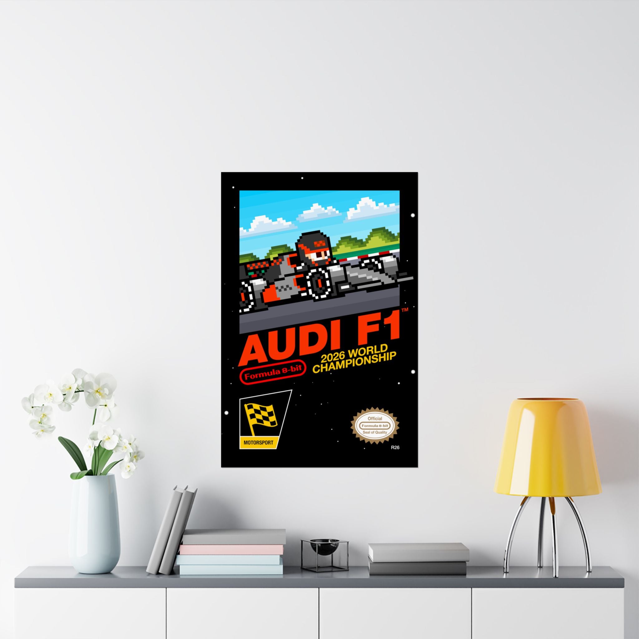 Audi 8-bit Game Poster