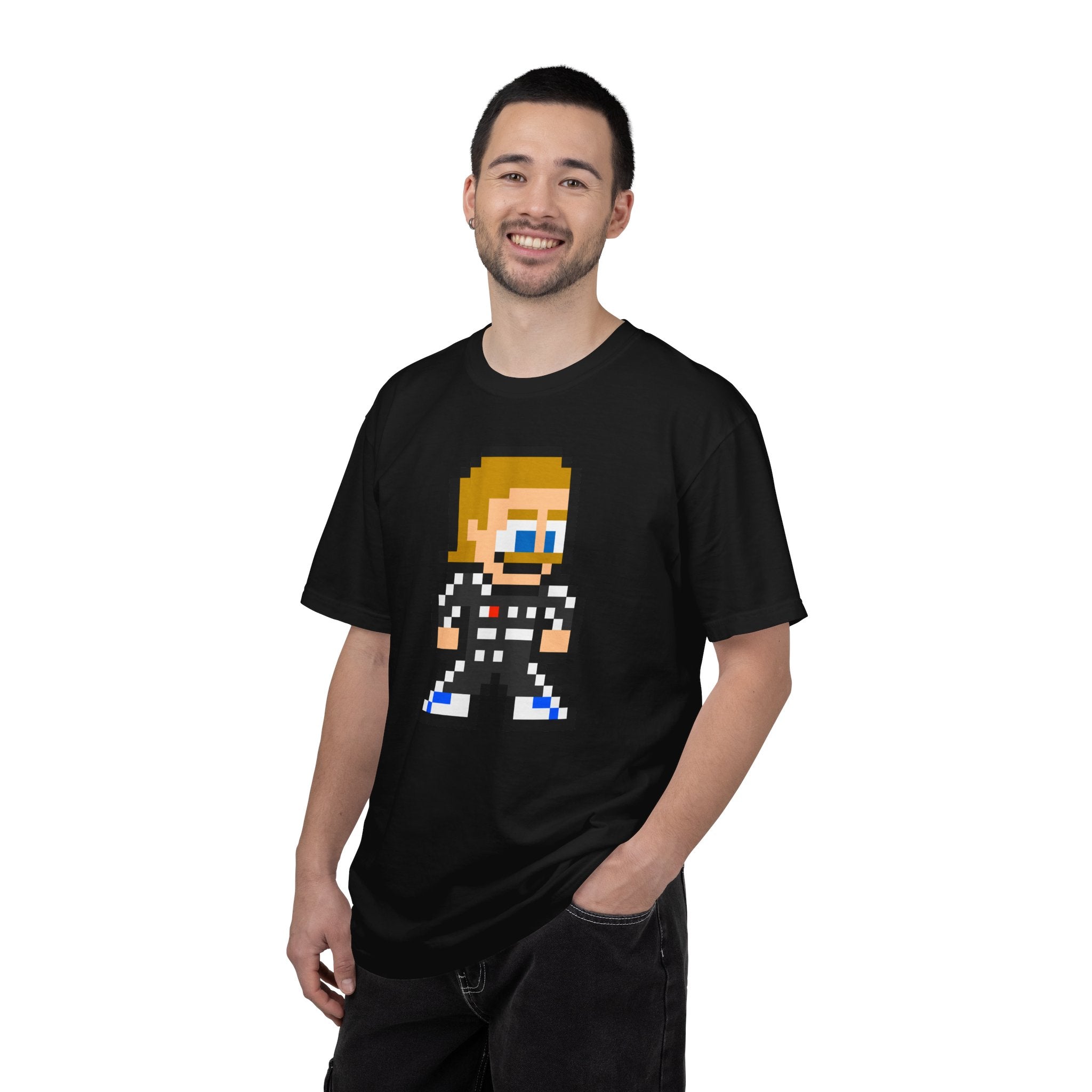 8-bit Valtteri Bottas Adult Heavyweight 100% Cotton T-shirt