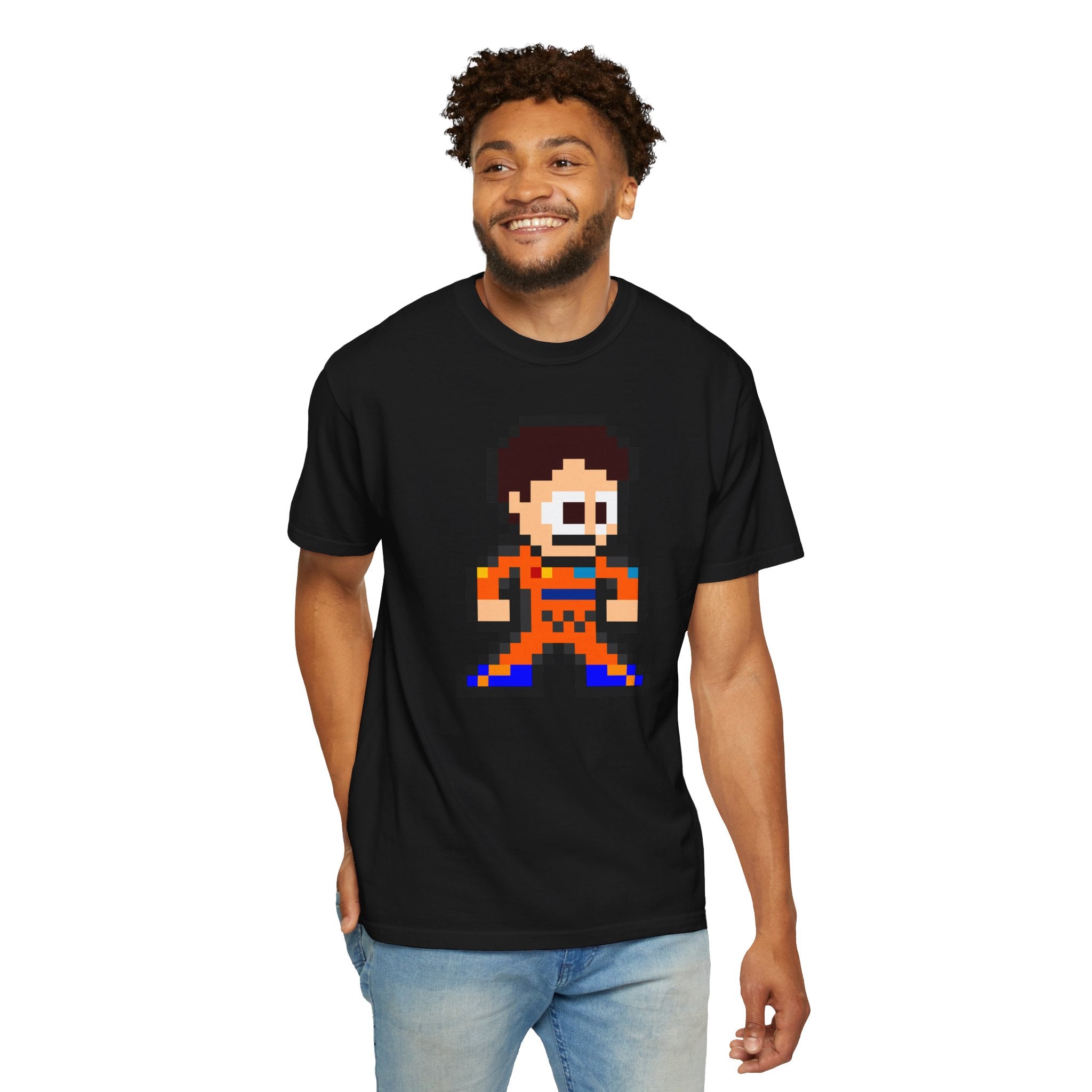 8-bit Oscar Piastri Adult Heavyweight 100% Cotton T-shirt