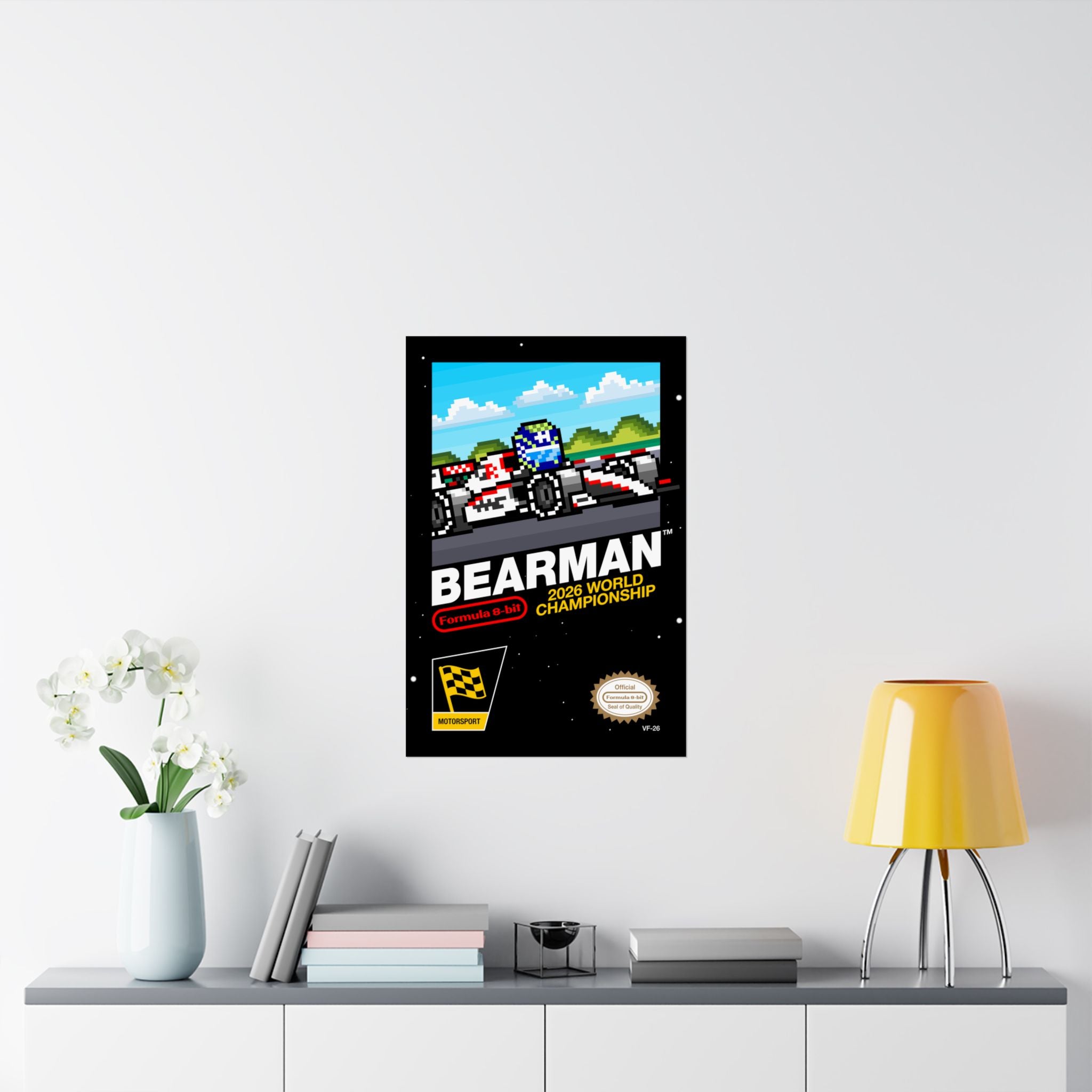 Bearman 8-bit Game Poster