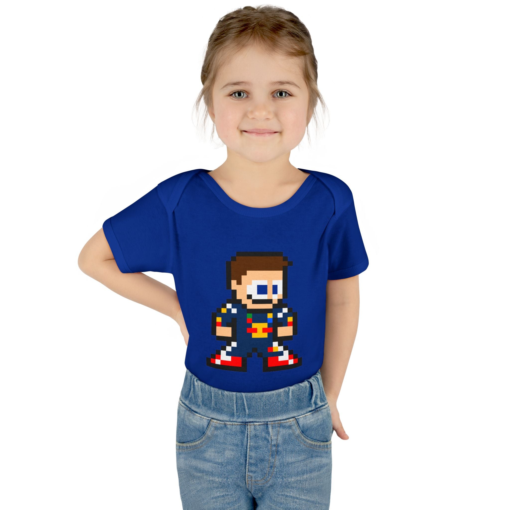 8-bit Max Verstappen Baby Bodysuit